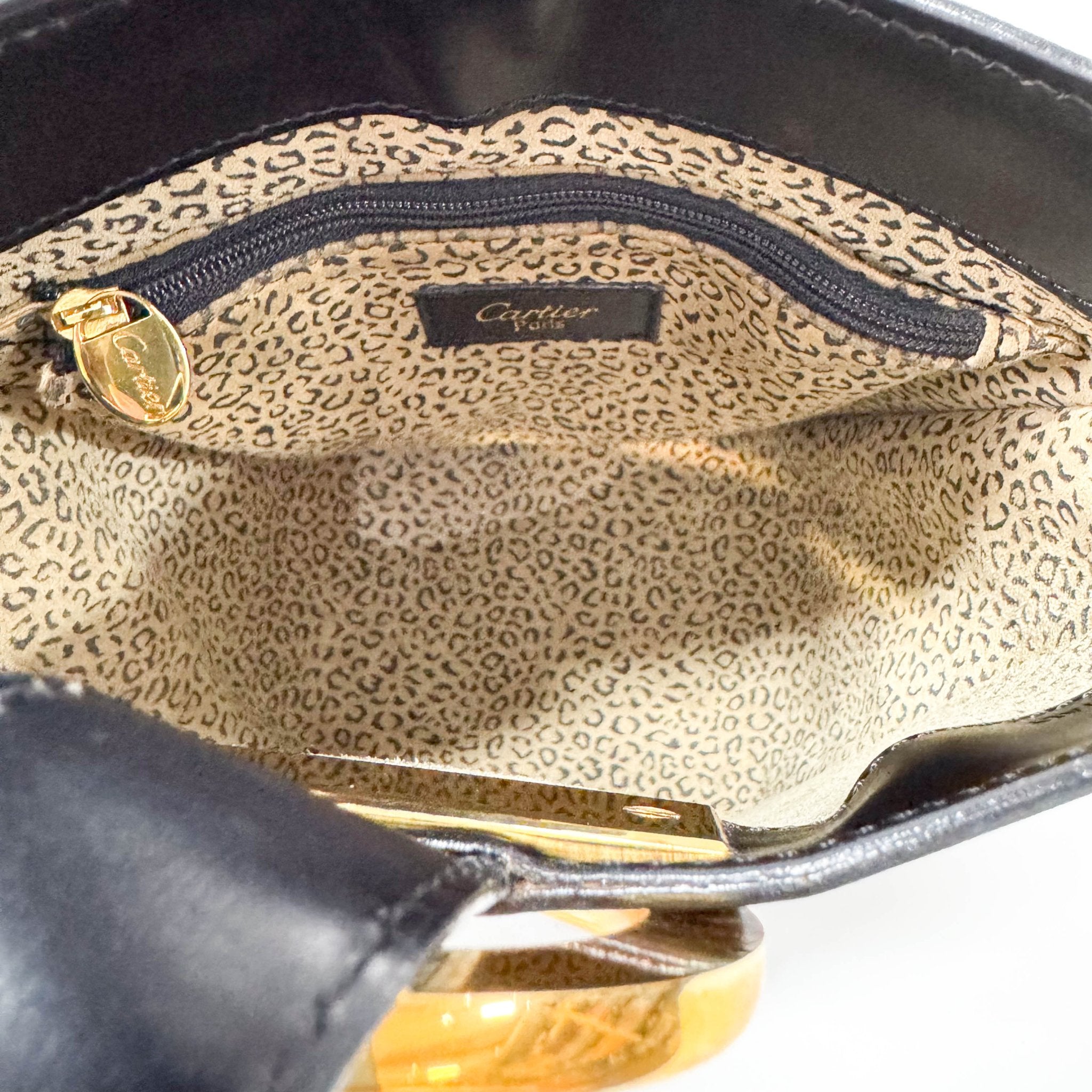 CARTIER Panthère Leather Shoulder bag Black, in , Sold by HIVE PRELOVED - Shoulder Bags, ,