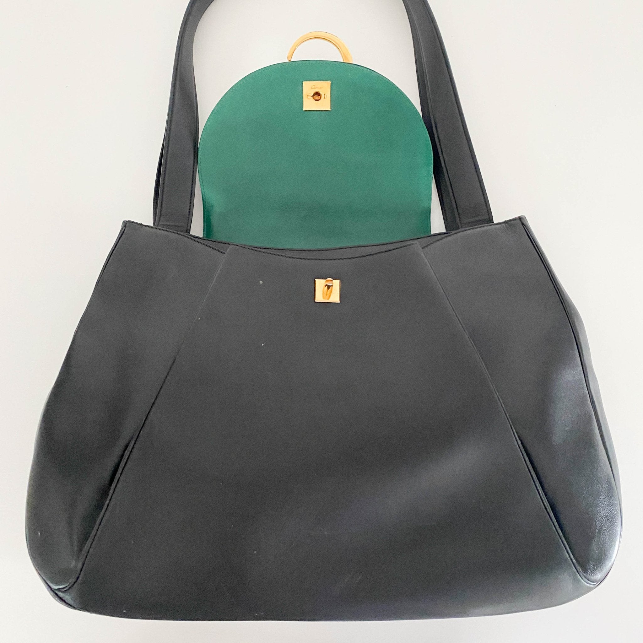 CARTIER Panthère Leather Shoulder bag Black, in , Sold by HIVE PRELOVED - Shoulder Bags, Totes,