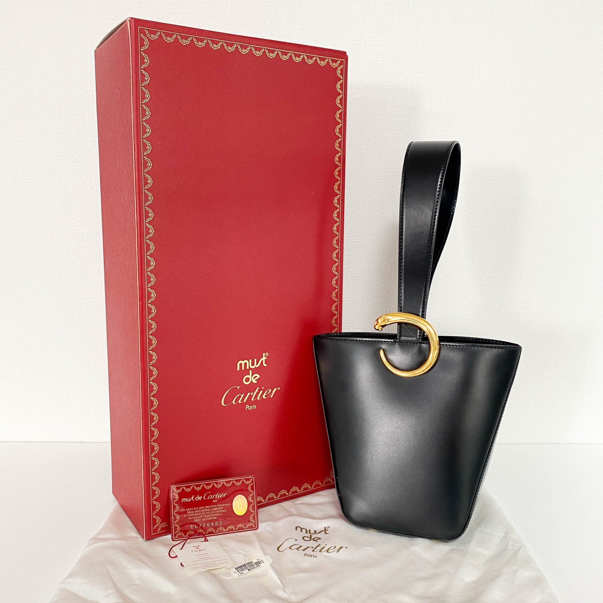 Cartier Panthère Leather Shoulder bag Black, in , Sold by HIVE PRELOVED - Shoulder Bags, ,