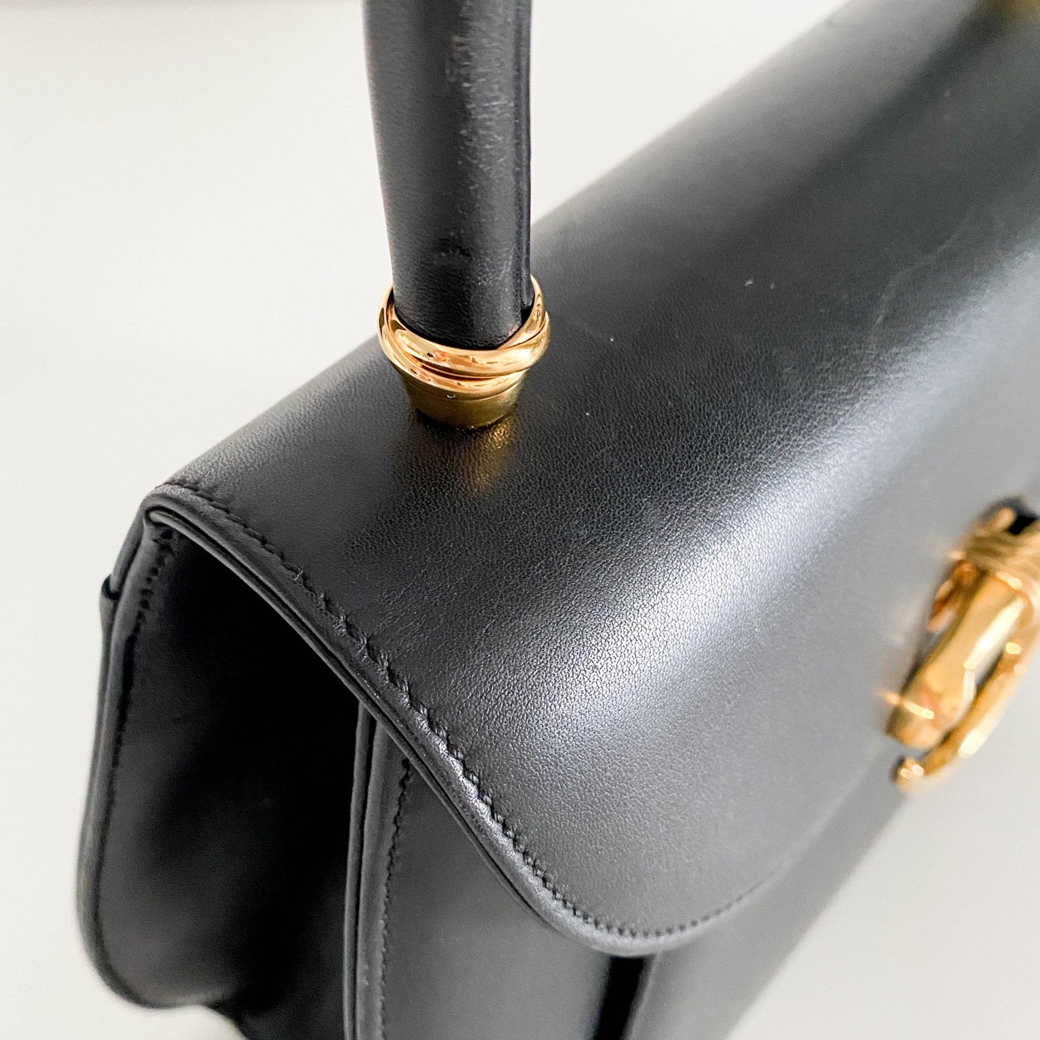 CARTIER Panthère Leather Top Handle bag Black, in , Sold by HIVE PRELOVED - Handle Bags, ,