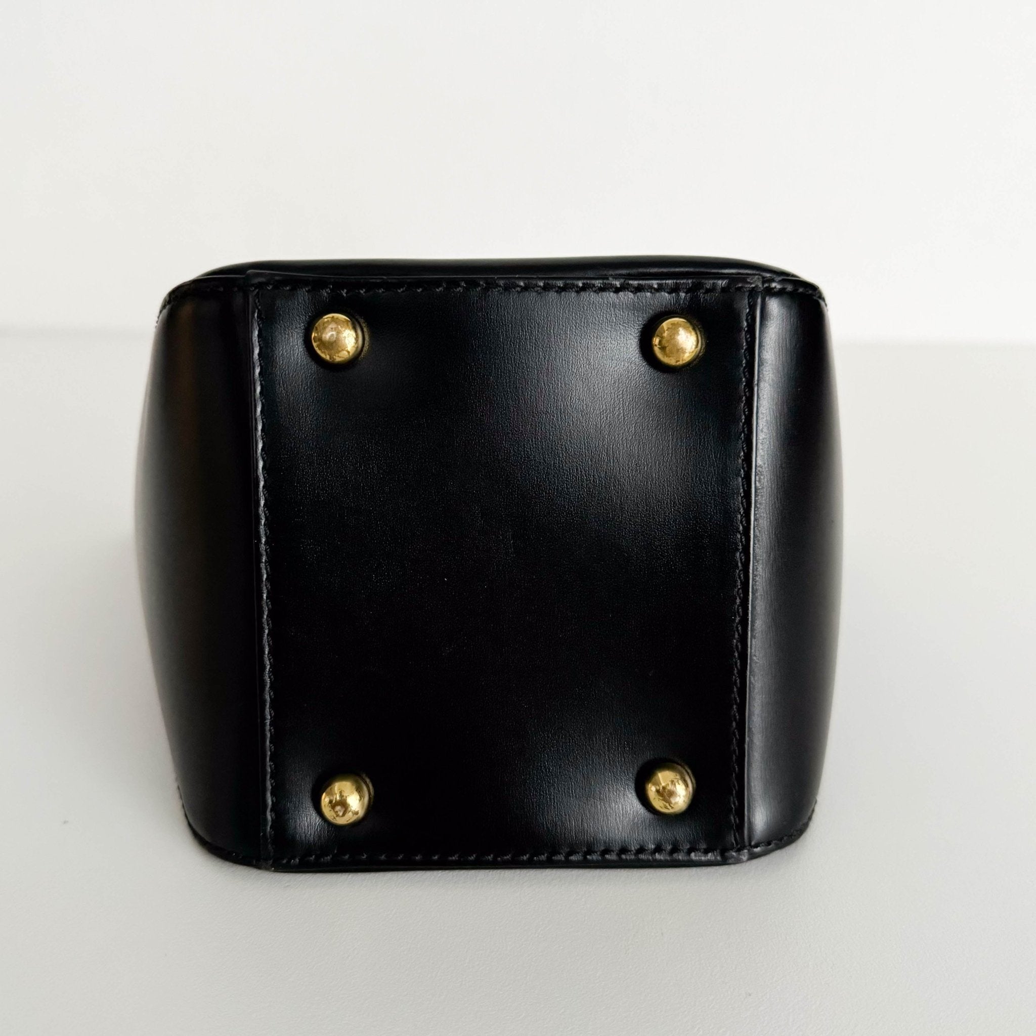 CARTIER Panthère Leather Top Handle bag Black Mini, in , Sold by HIVE PRELOVED - Handle Bags, ,