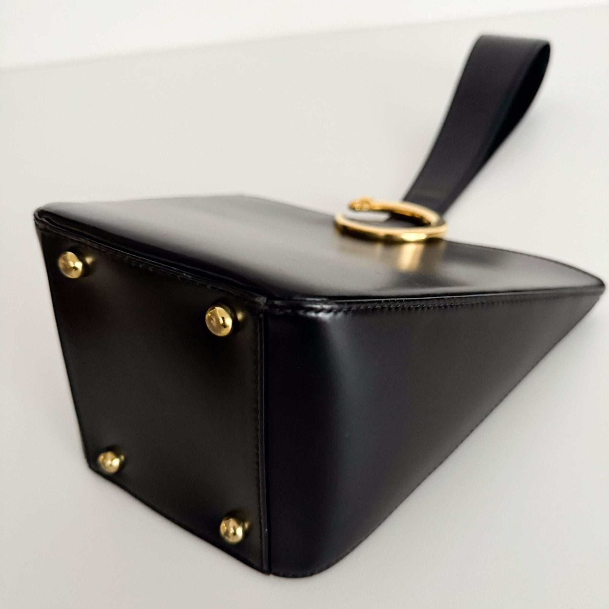 CARTIER Panthère Leather Top Handle bag Black Mini, in , Sold by HIVE PRELOVED - Handle Bags, ,