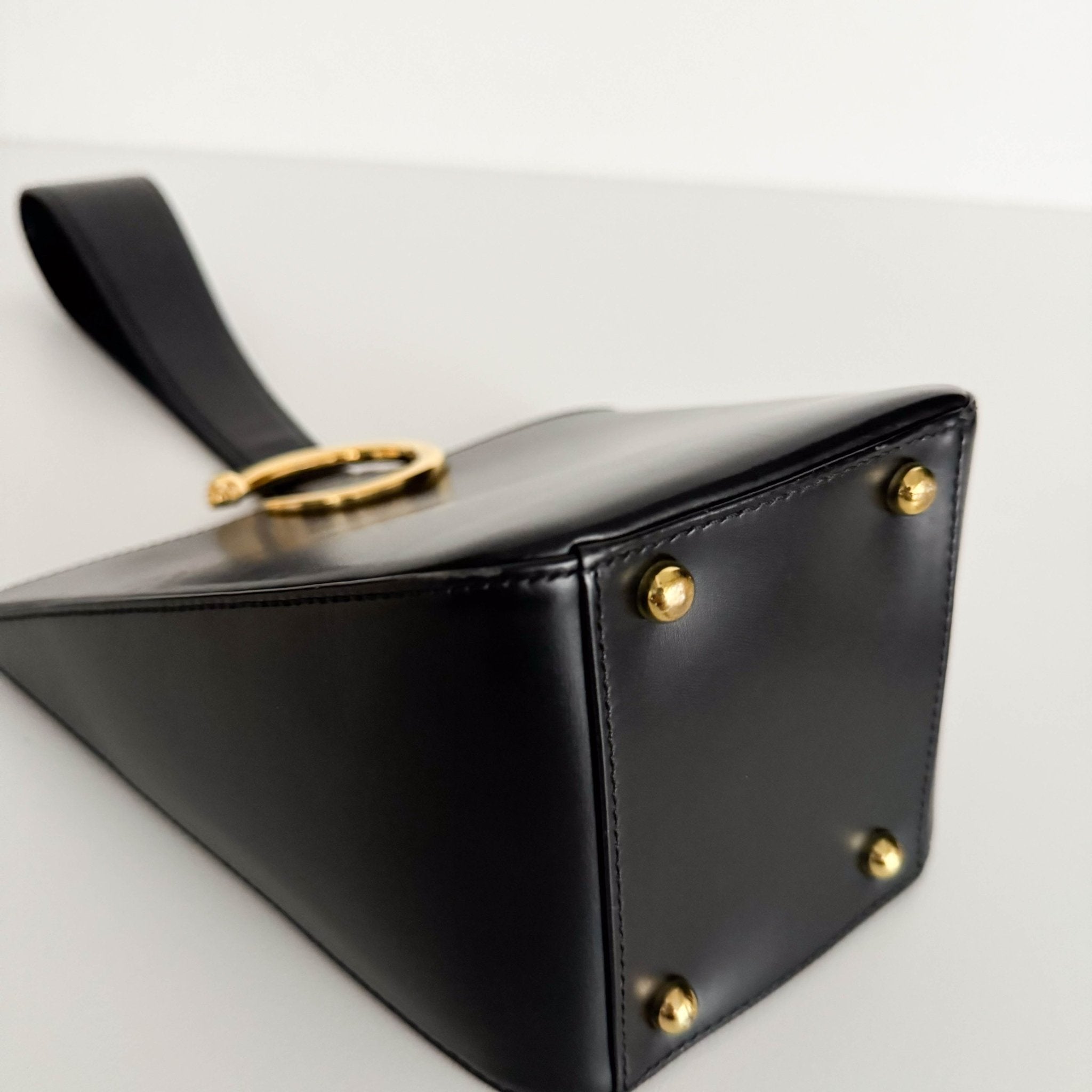 CARTIER Panthère Leather Top Handle bag Black Mini, in , Sold by HIVE PRELOVED - Handle Bags, ,