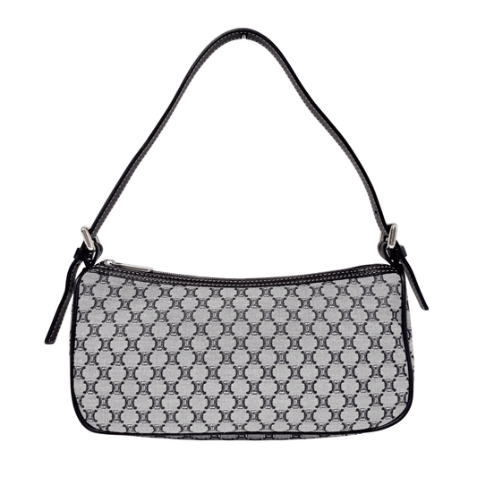 CELINE Black Macadam Triomphe Canvas Mini Shoulder Bag, in , Sold by HIVE PRELOVED - Shoulder Bags, ,