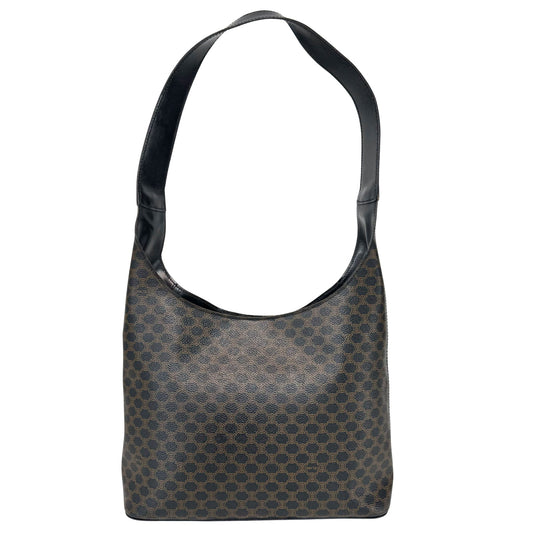 CELINE Black Macadam Triomphe Leather Shoulder Bag, in , Sold by HIVE PRELOVED - Shoulder Bags, ,