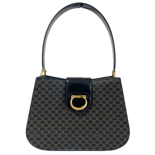 CELINE Black Macadam Triomphe Top Handle Bag, in , Sold by HIVE PRELOVED - Shoulder Bags, ,