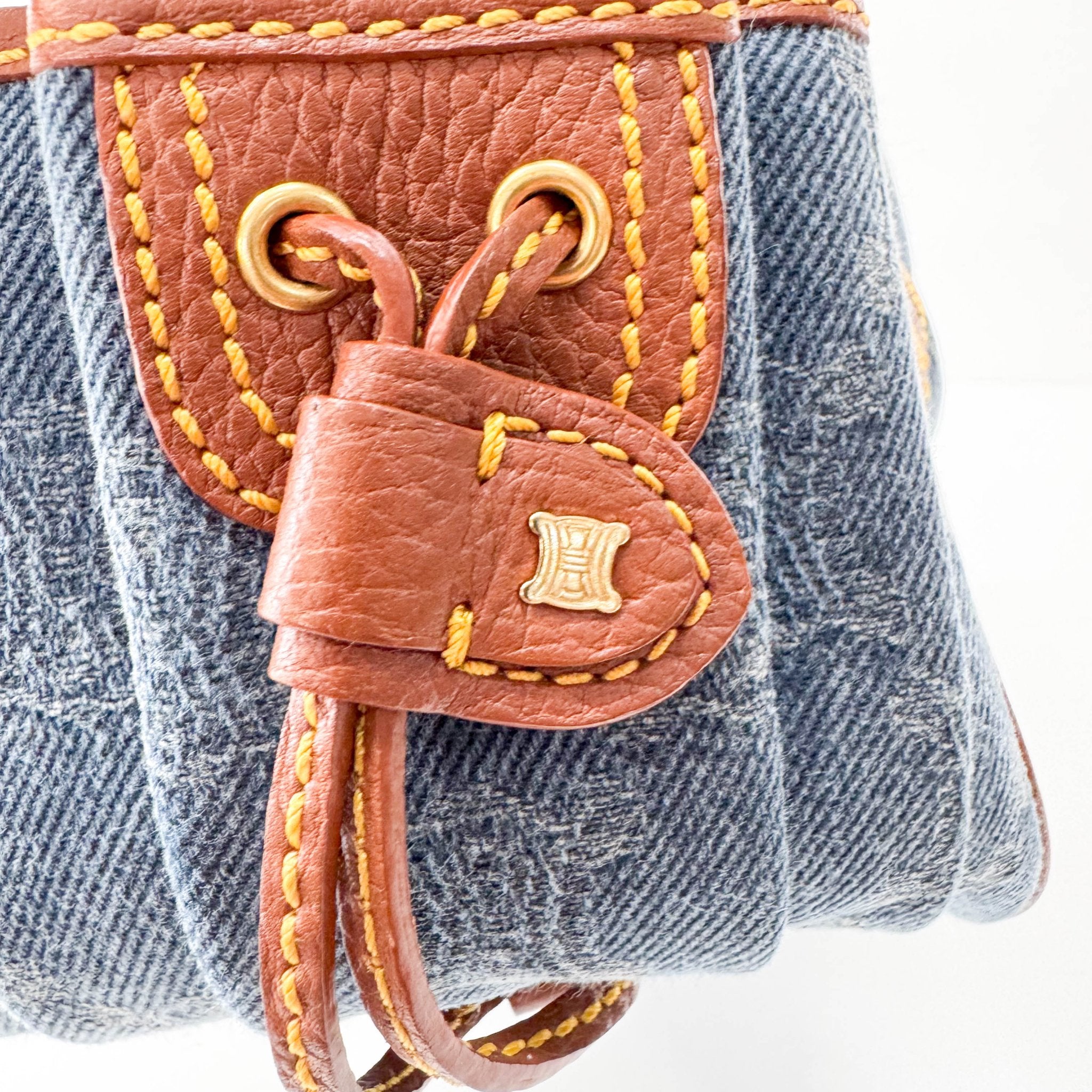 CELINE Boogie Bag in Blue Macadam Denim Handle Bag, in , Sold by HIVE PRELOVED - Handle Bags, ,