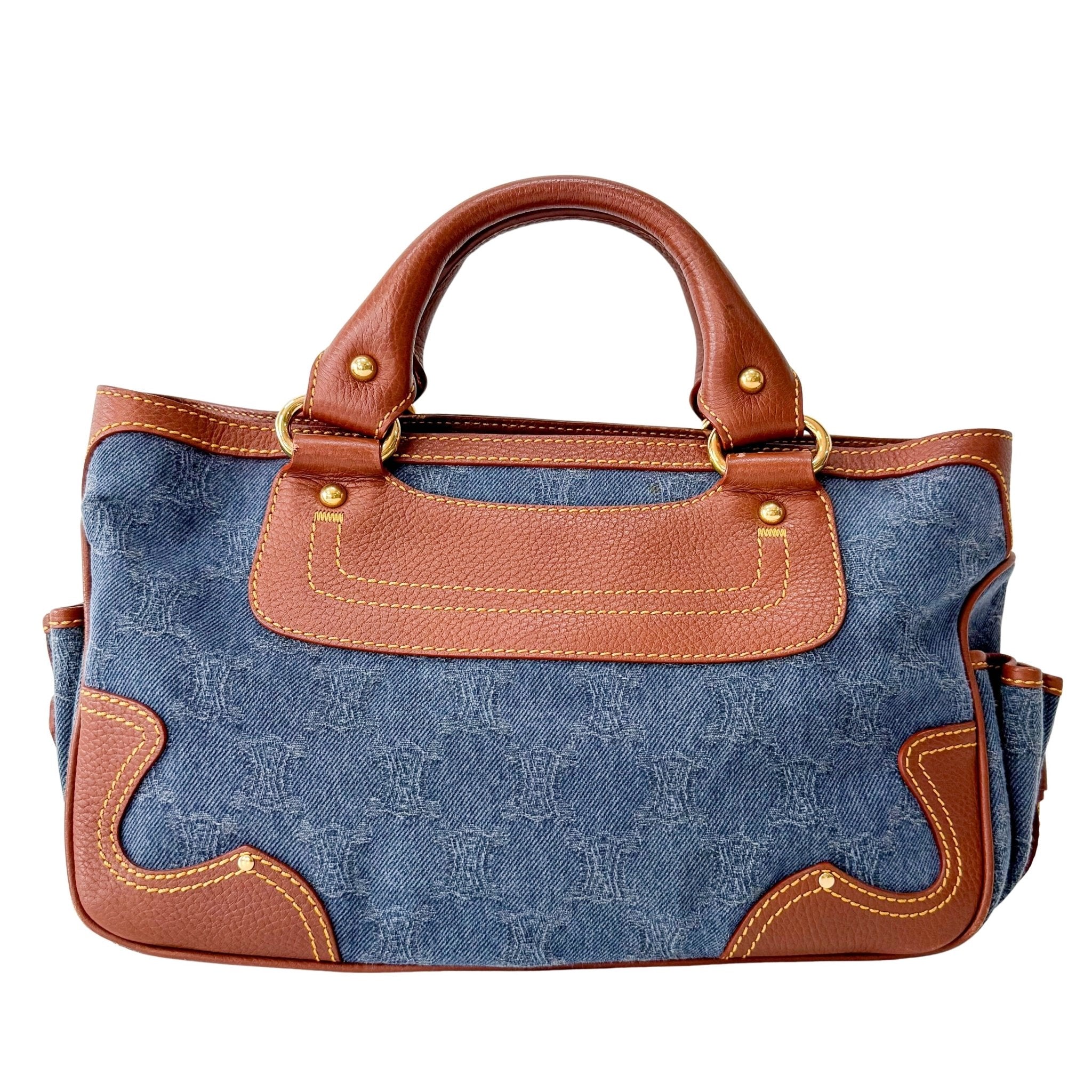 CELINE Boogie Bag in Blue Macadam Denim Handle Bag, in , Sold by HIVE PRELOVED - Handle Bags, ,