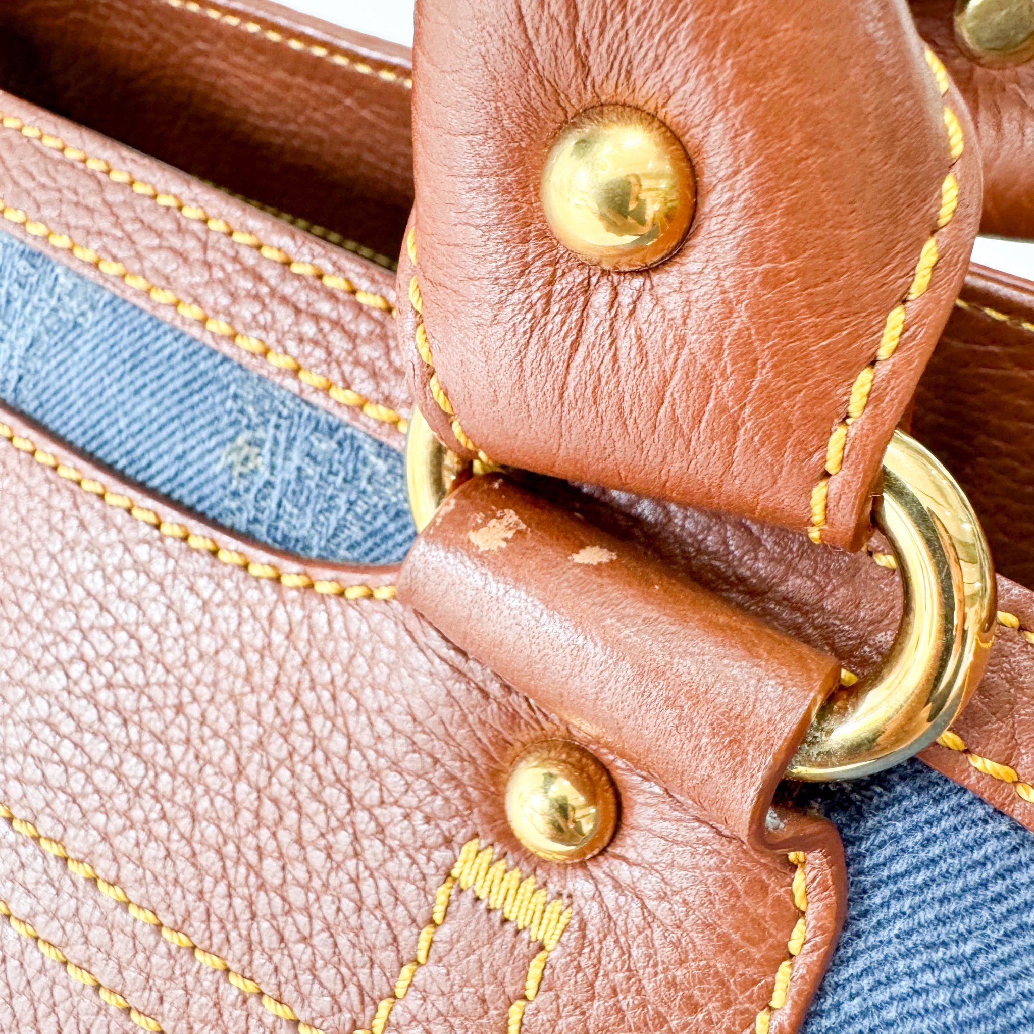 CELINE Boogie Bag in Blue Macadam Denim Handle Bag, in , Sold by HIVE PRELOVED - Handle Bags, ,