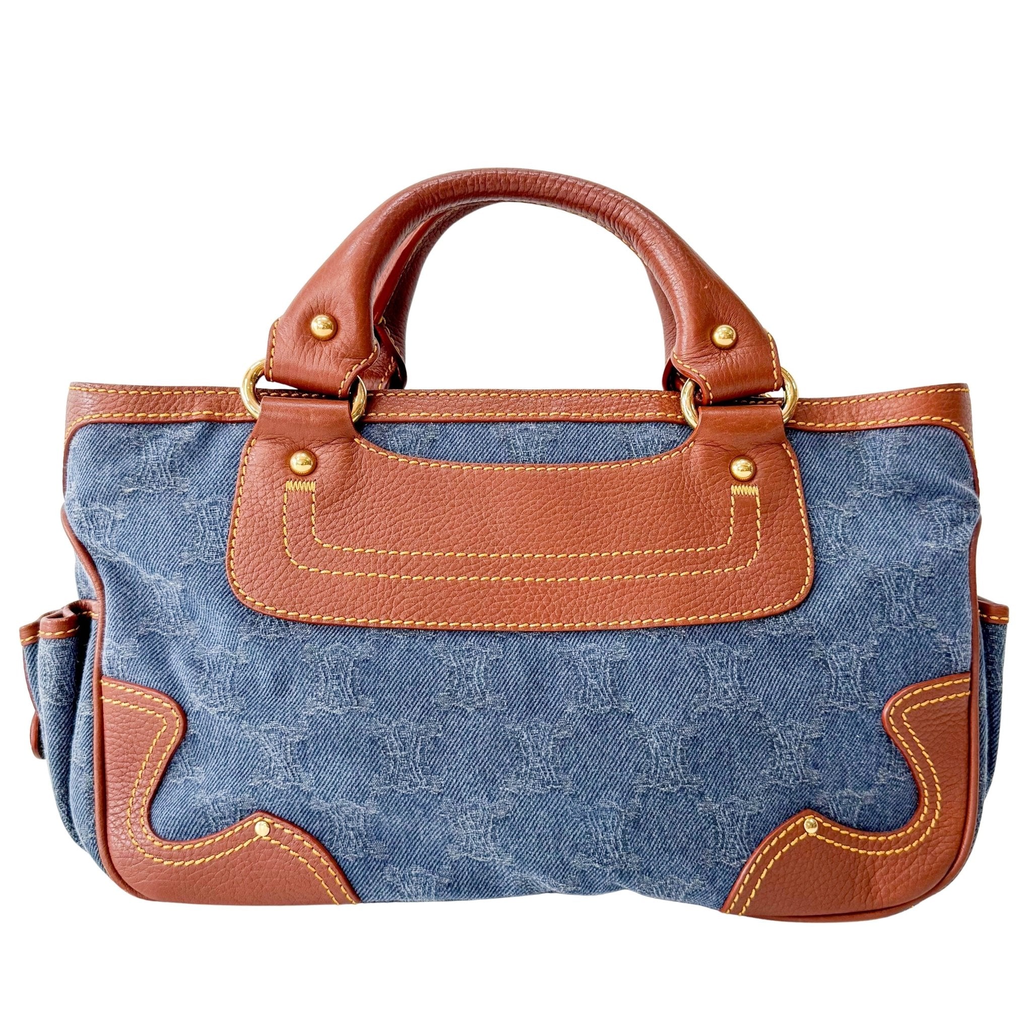 CELINE Boogie Bag in Blue Macadam Denim Handle Bag, in , Sold by HIVE PRELOVED - Handle Bags, ,