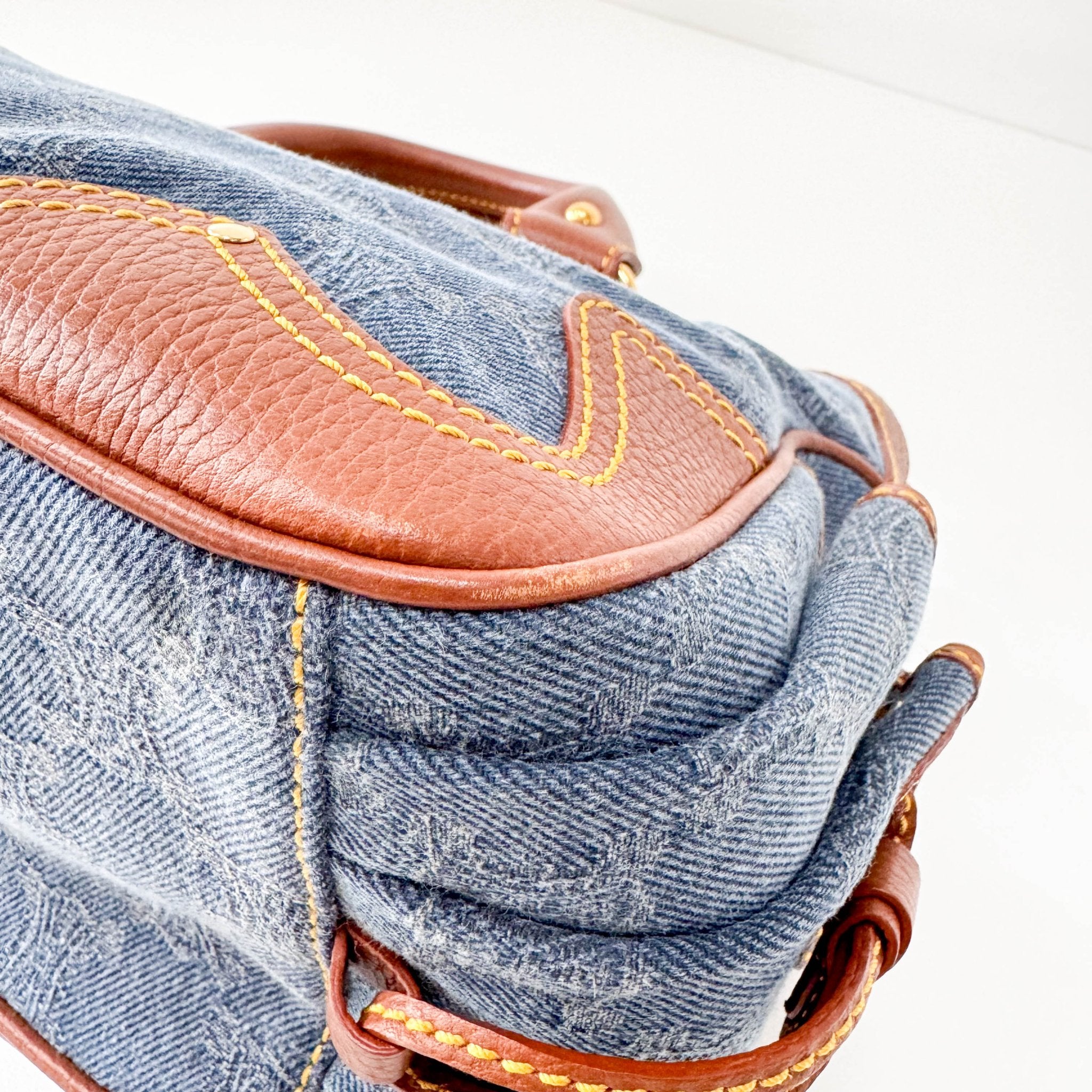 CELINE Boogie Bag in Blue Macadam Denim Handle Bag, in , Sold by HIVE PRELOVED - Handle Bags, ,