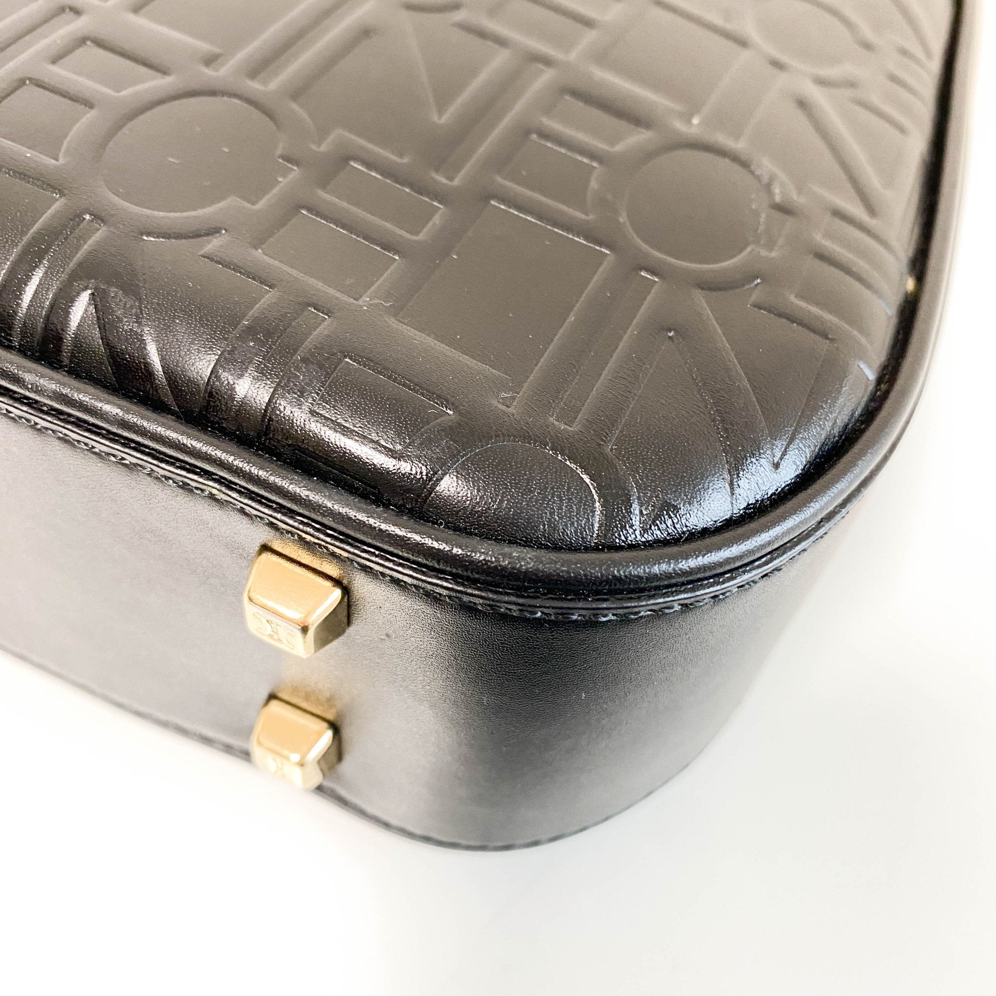 CELINE CELINE Logo Embossed Leather Shoulder bag, in , Sold by HIVE PRELOVED - Shoulder Bags, ,