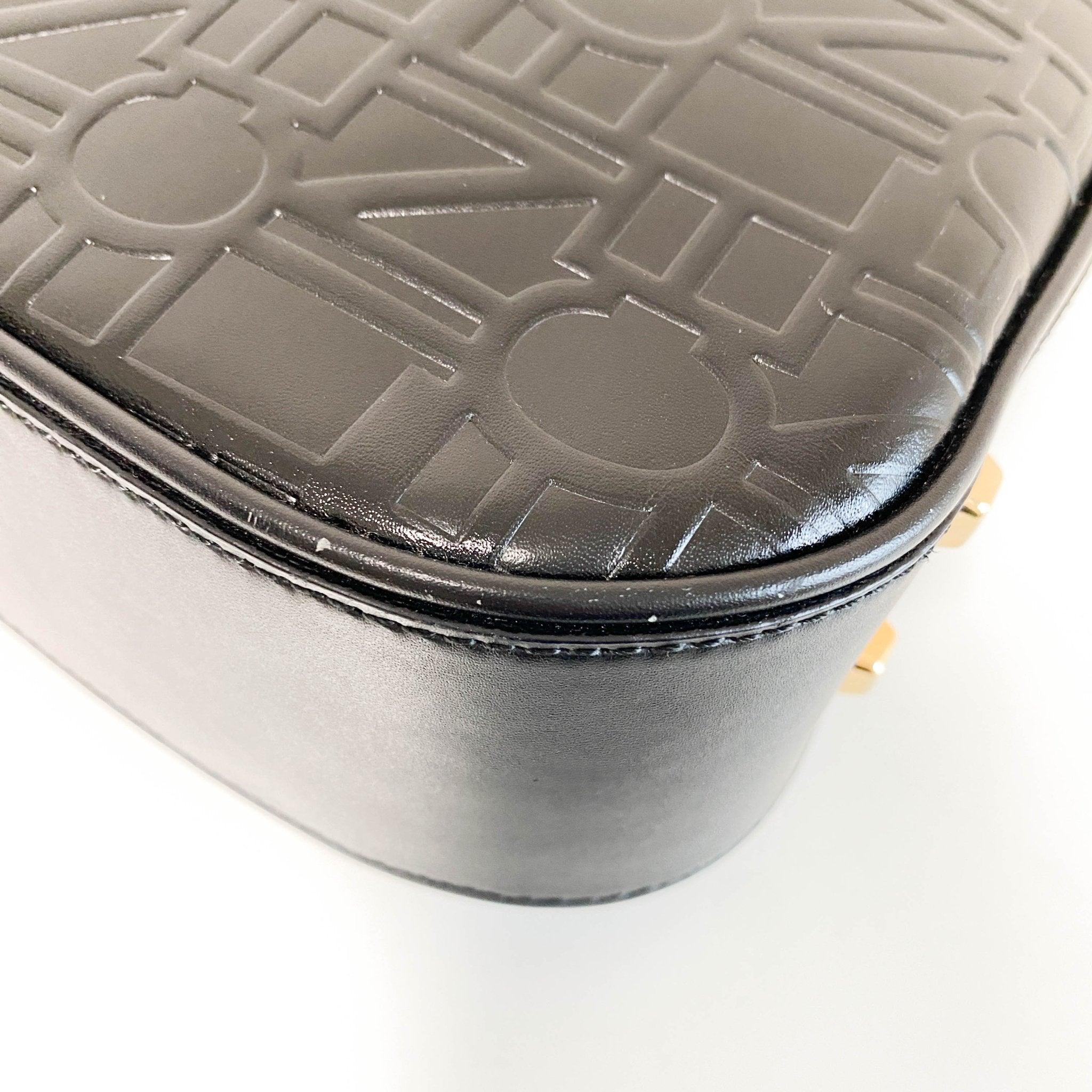 CELINE CELINE Logo Embossed Leather Shoulder bag, in , Sold by HIVE PRELOVED - Shoulder Bags, ,