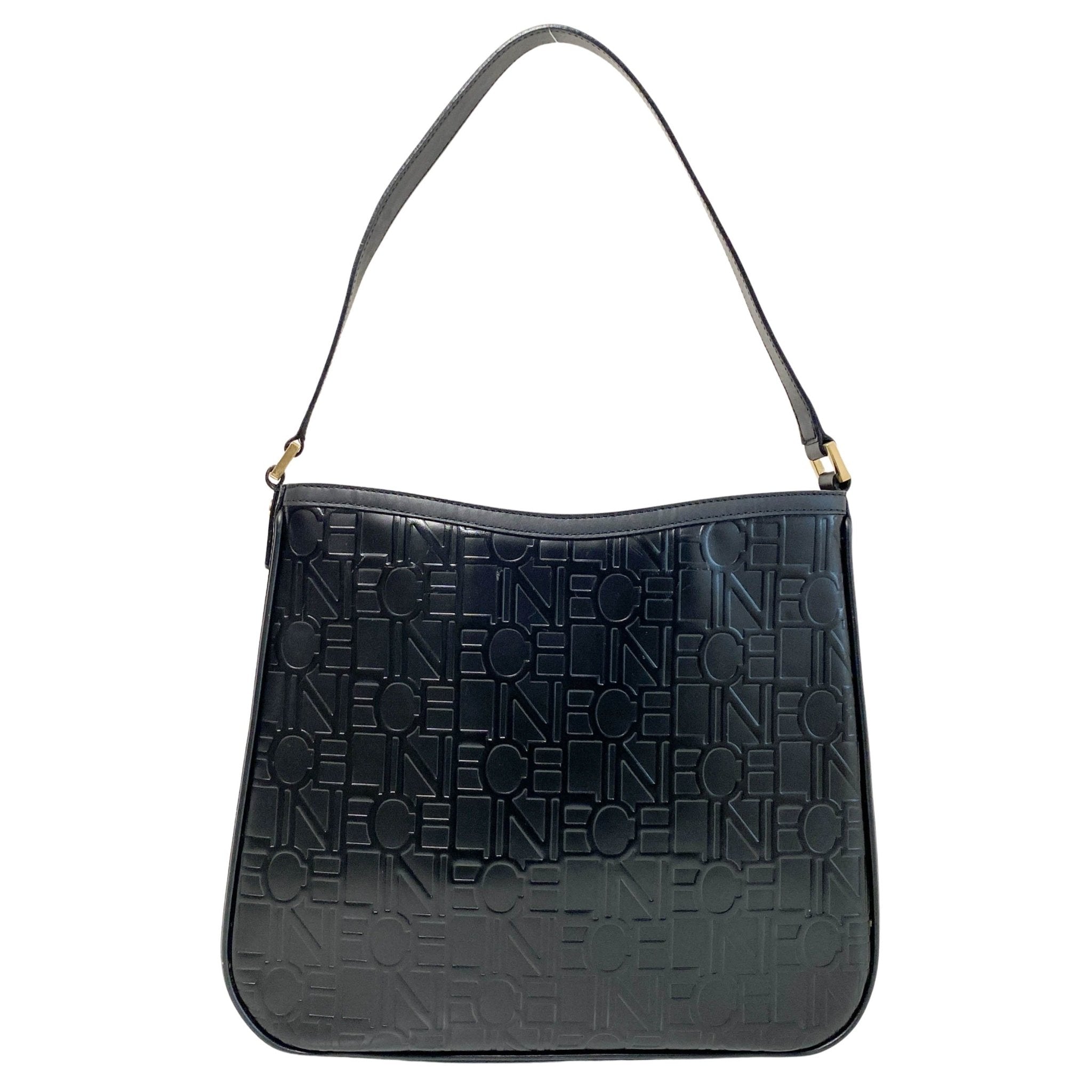 CELINE CELINE Logo Embossed Leather Shoulder bag, in , Sold by HIVE PRELOVED - Shoulder Bags, ,