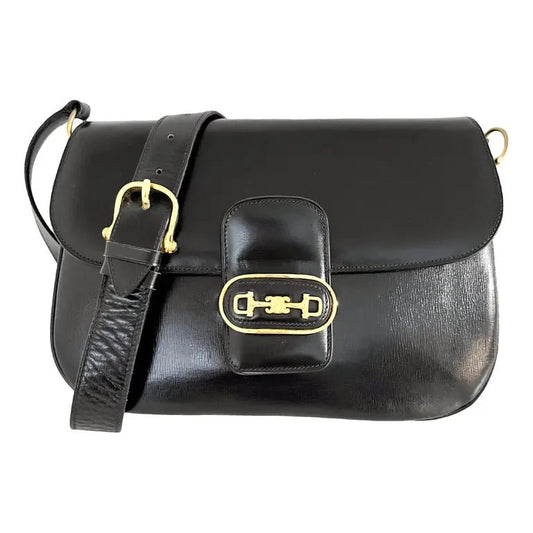 CELINE Crécy Vintage Leather Handbag, Black in Leather (unspecified), Sold by HIVE PRELOVED - , ,