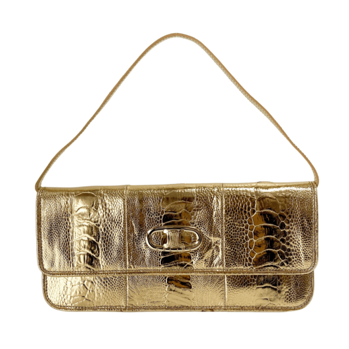 CELINE Gold Clutch Shoulder Bag, in , Sold by HIVE PRELOVED - Shoulder Bags, ,