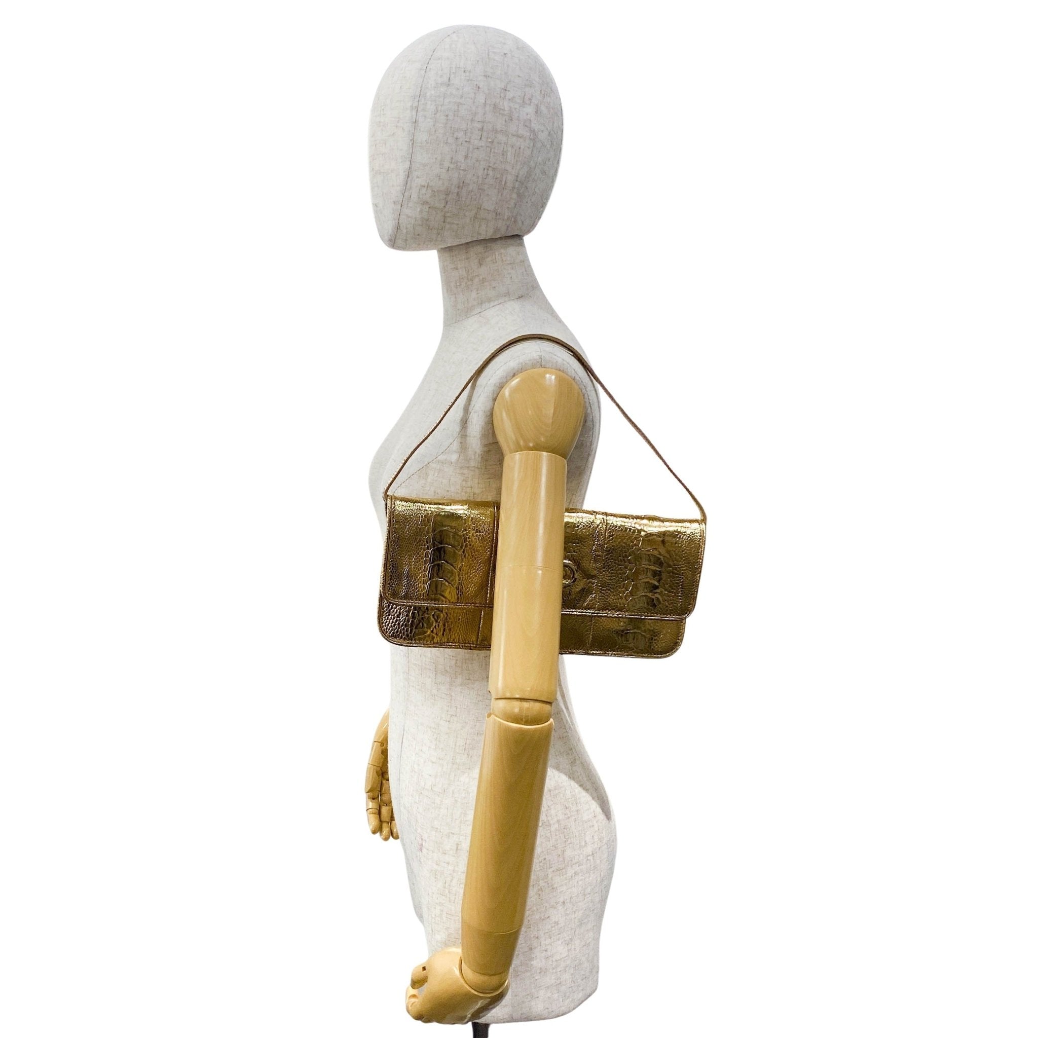 CELINE Gold Clutch Shoulder Bag, in , Sold by HIVE PRELOVED - Shoulder Bags, ,