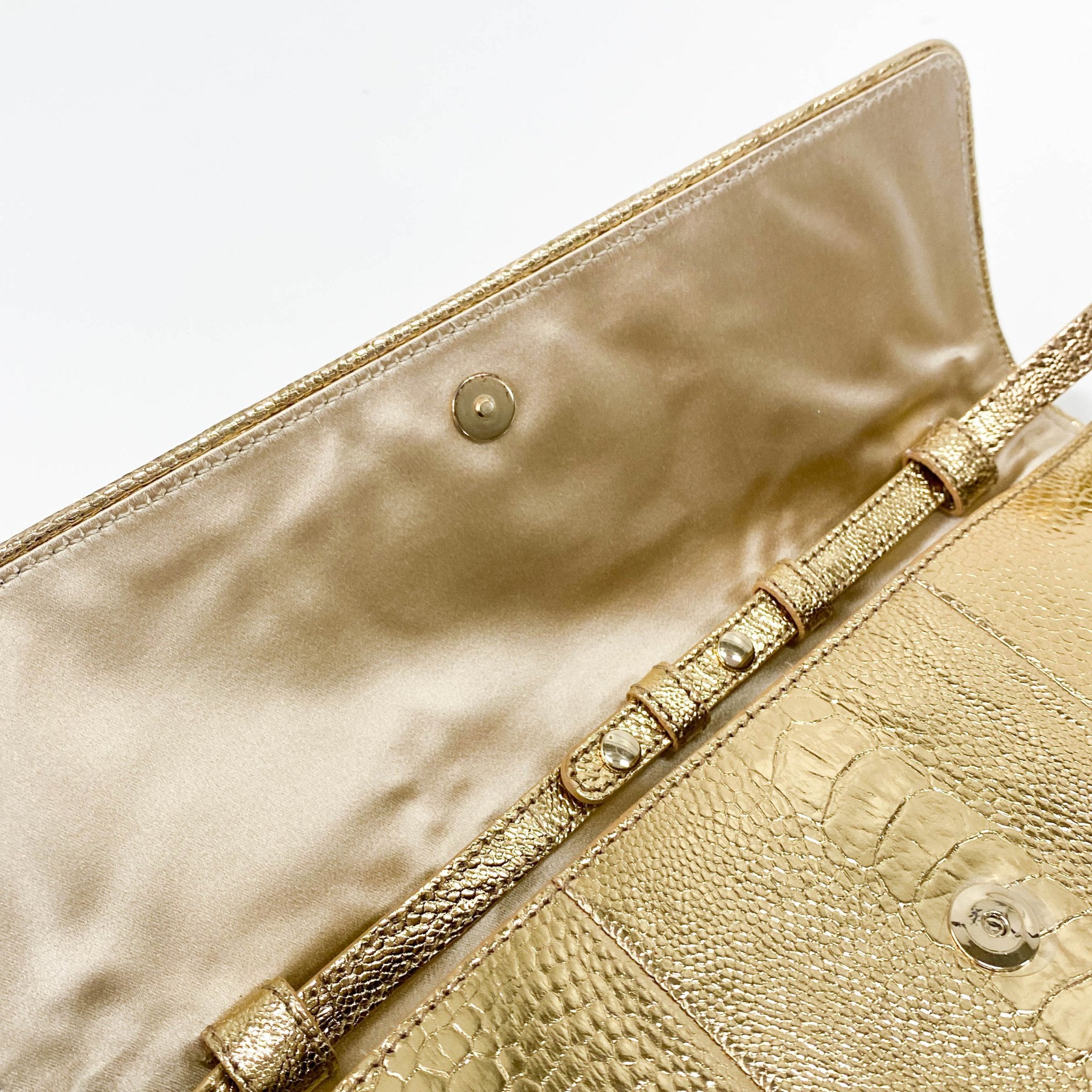 CELINE Gold Clutch Shoulder Bag, in , Sold by HIVE PRELOVED - Shoulder Bags, ,