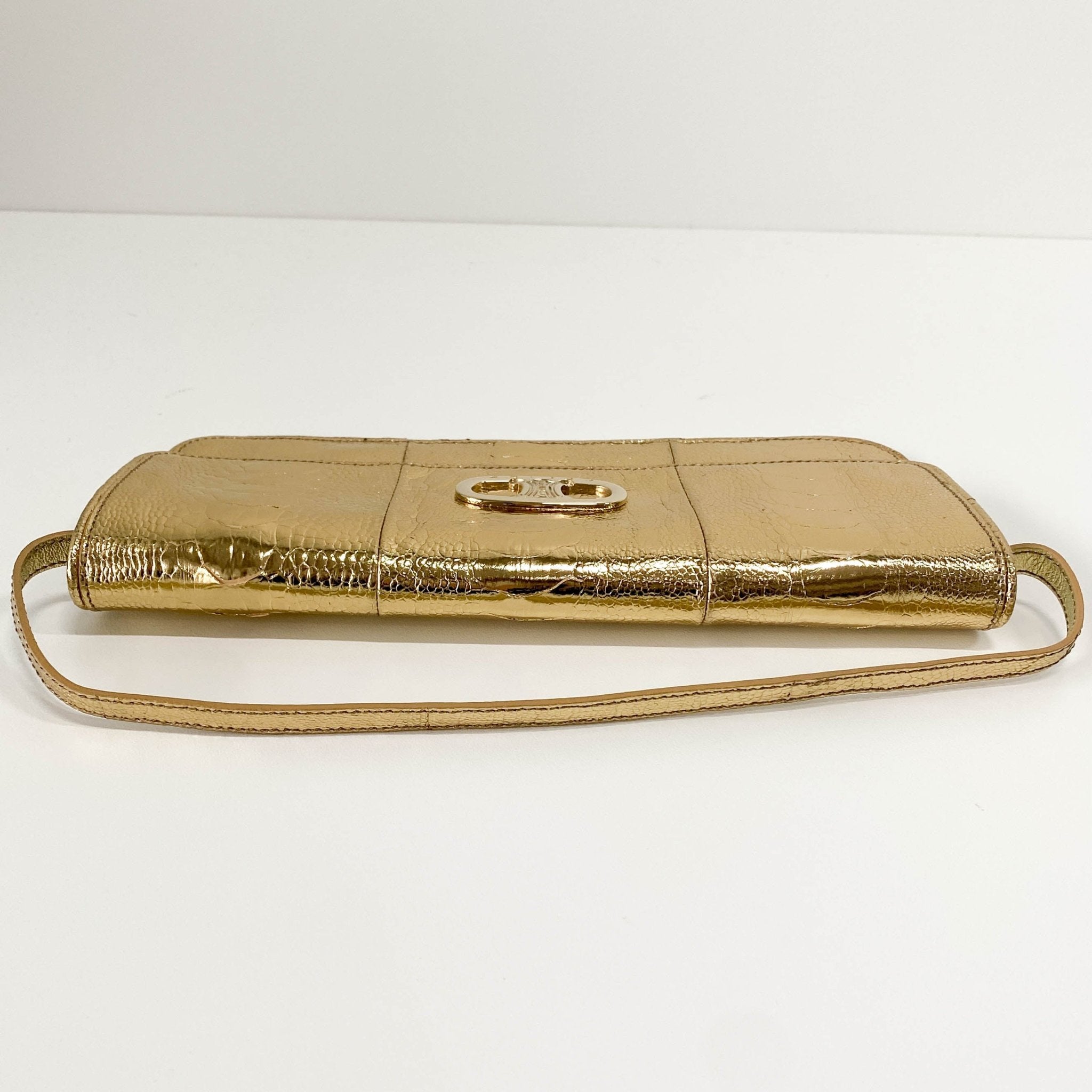 CELINE Gold Clutch Shoulder Bag, in , Sold by HIVE PRELOVED - Shoulder Bags, ,
