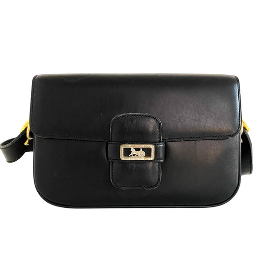 CELINE Horse Carriage Crossbody Bag, Leather (unspecified) in Black, Sold by HIVE PRELOVED - Crossbody bags, Shoulder Bags,