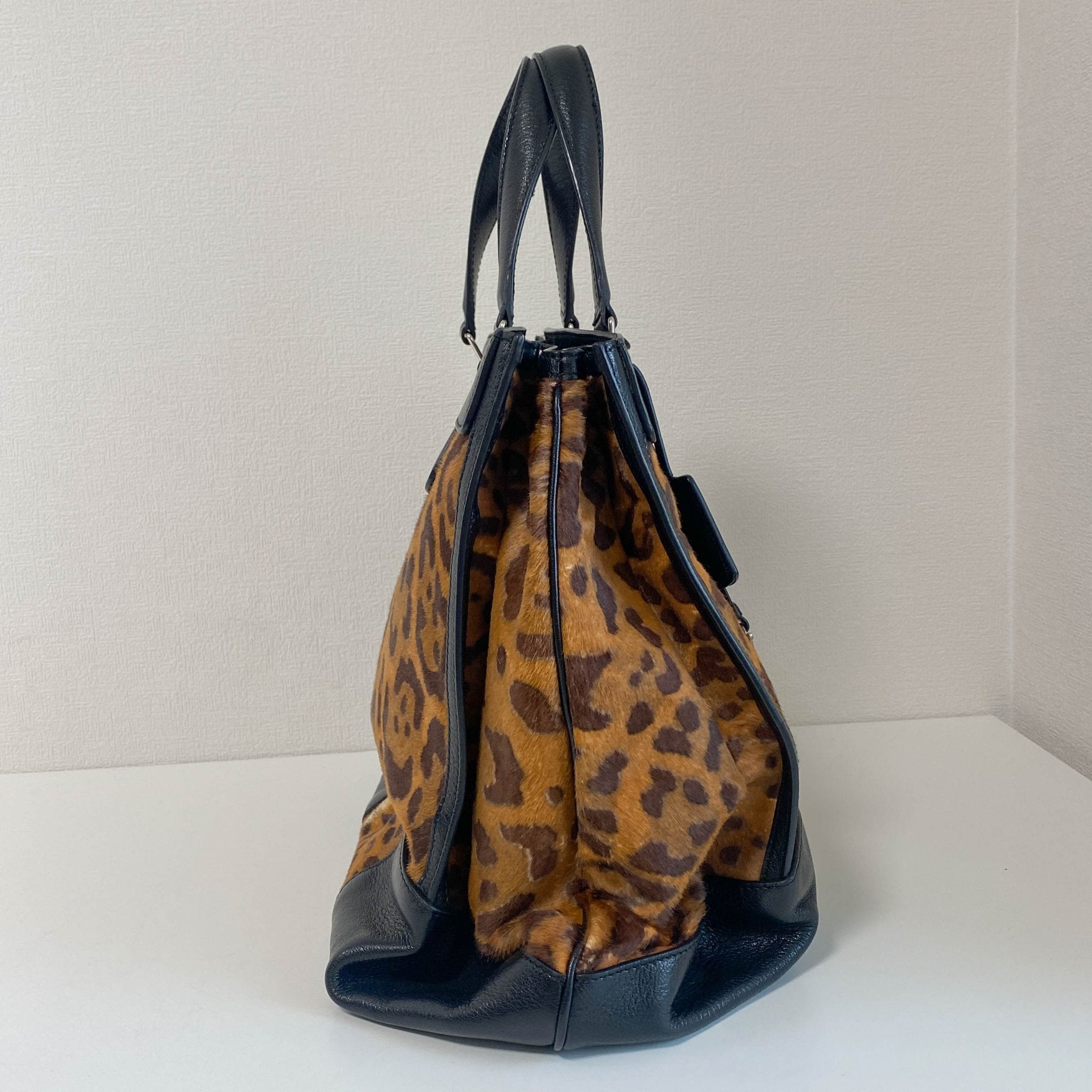 CELINE Leopard Pony Hair Top Handle Bag, in , Sold by HIVE PRELOVED - Handle Bags, ,
