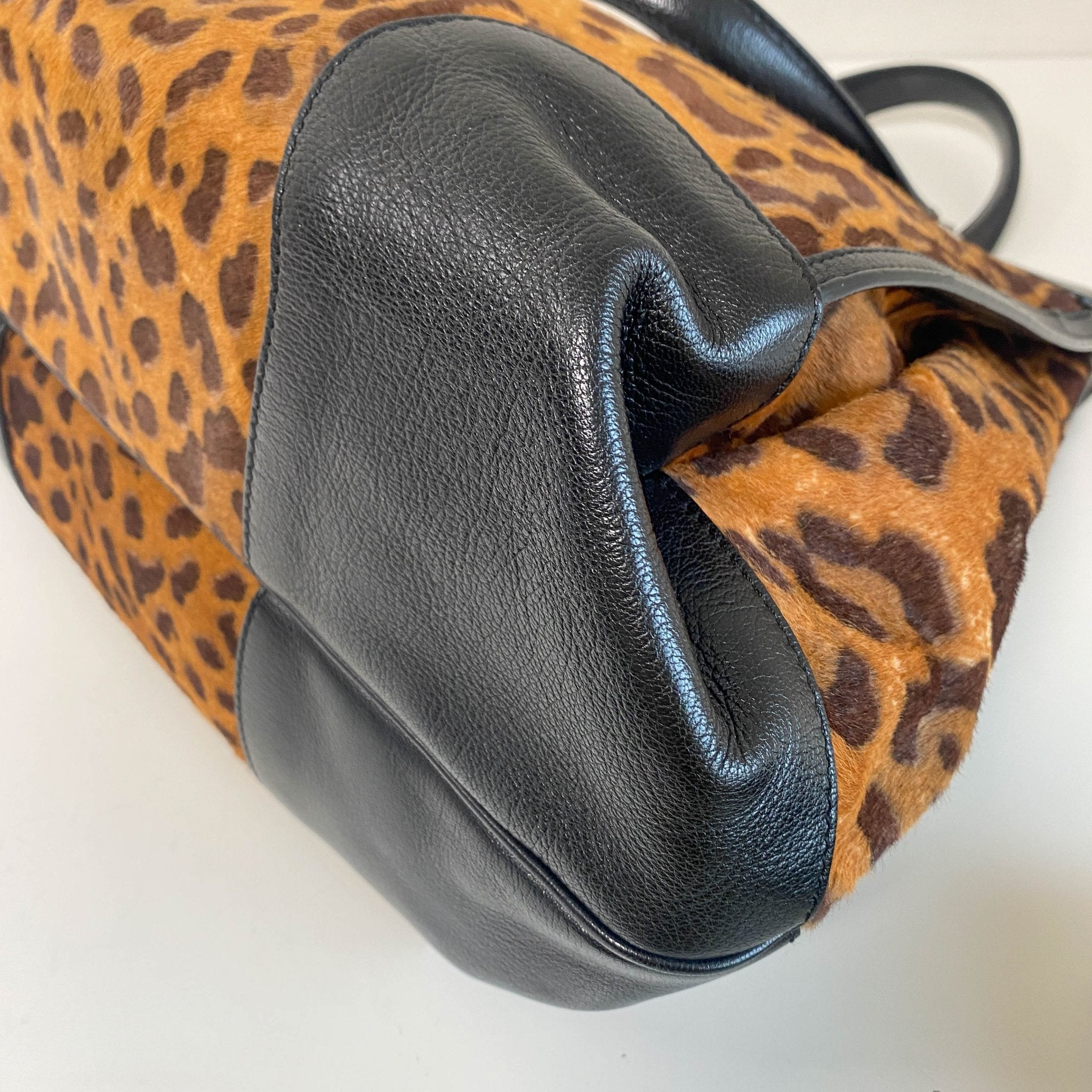 CELINE Leopard Pony Hair Top Handle Bag, in , Sold by HIVE PRELOVED - Handle Bags, ,