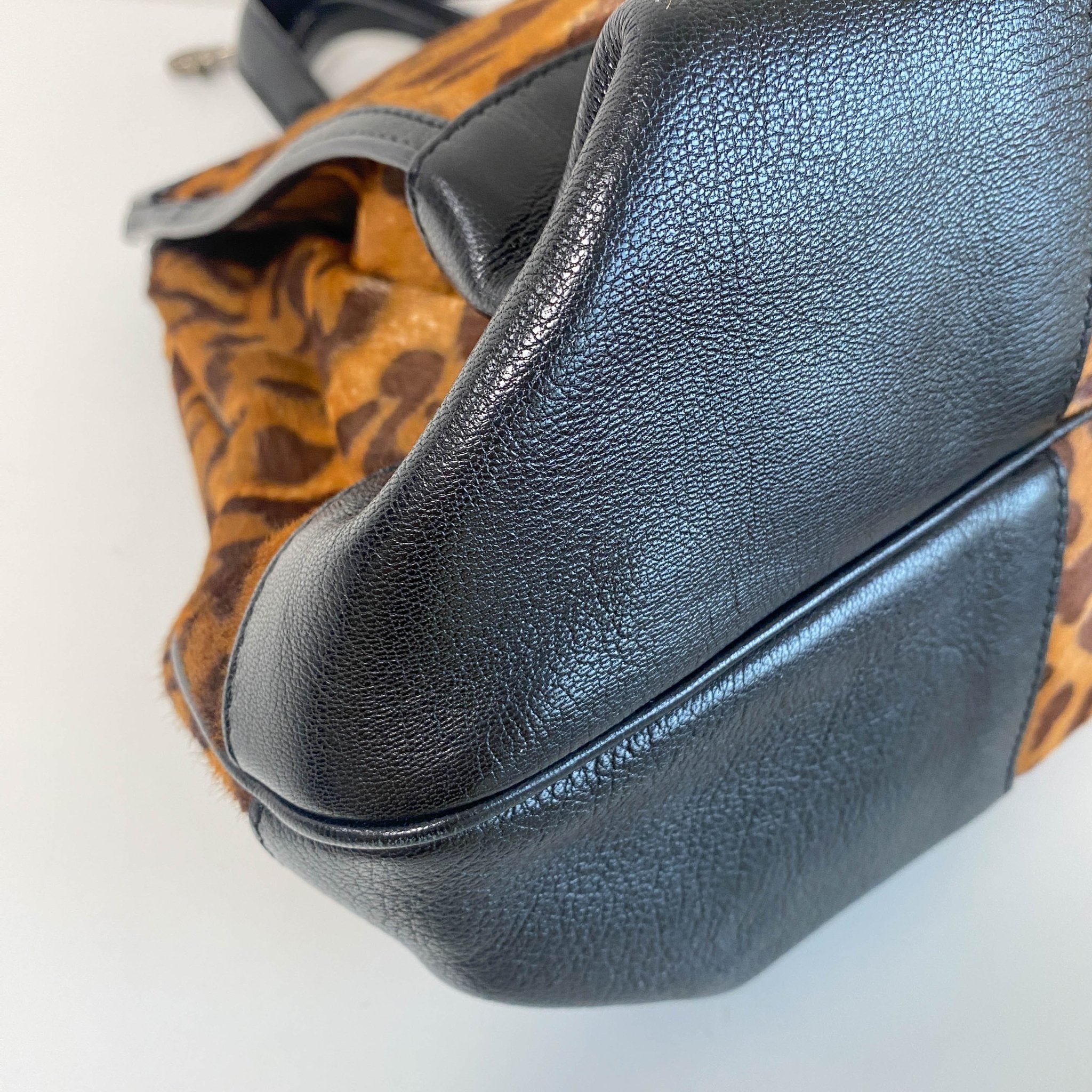 CELINE Leopard Pony Hair Top Handle Bag, in , Sold by HIVE PRELOVED - Handle Bags, ,