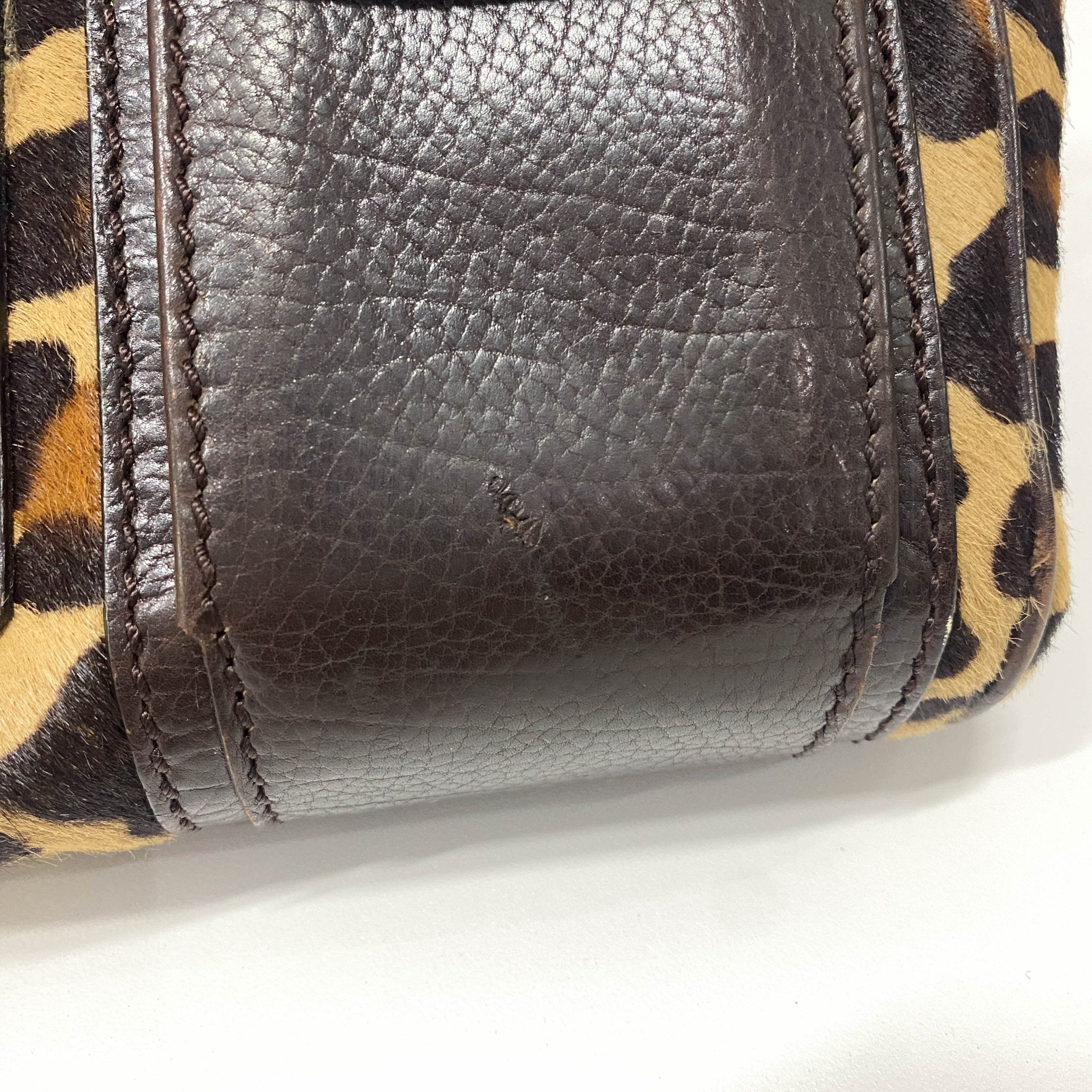 CELINE Leopard Print Ella Satchel Bag, in , Sold by HIVE PRELOVED - Handle Bags, ,
