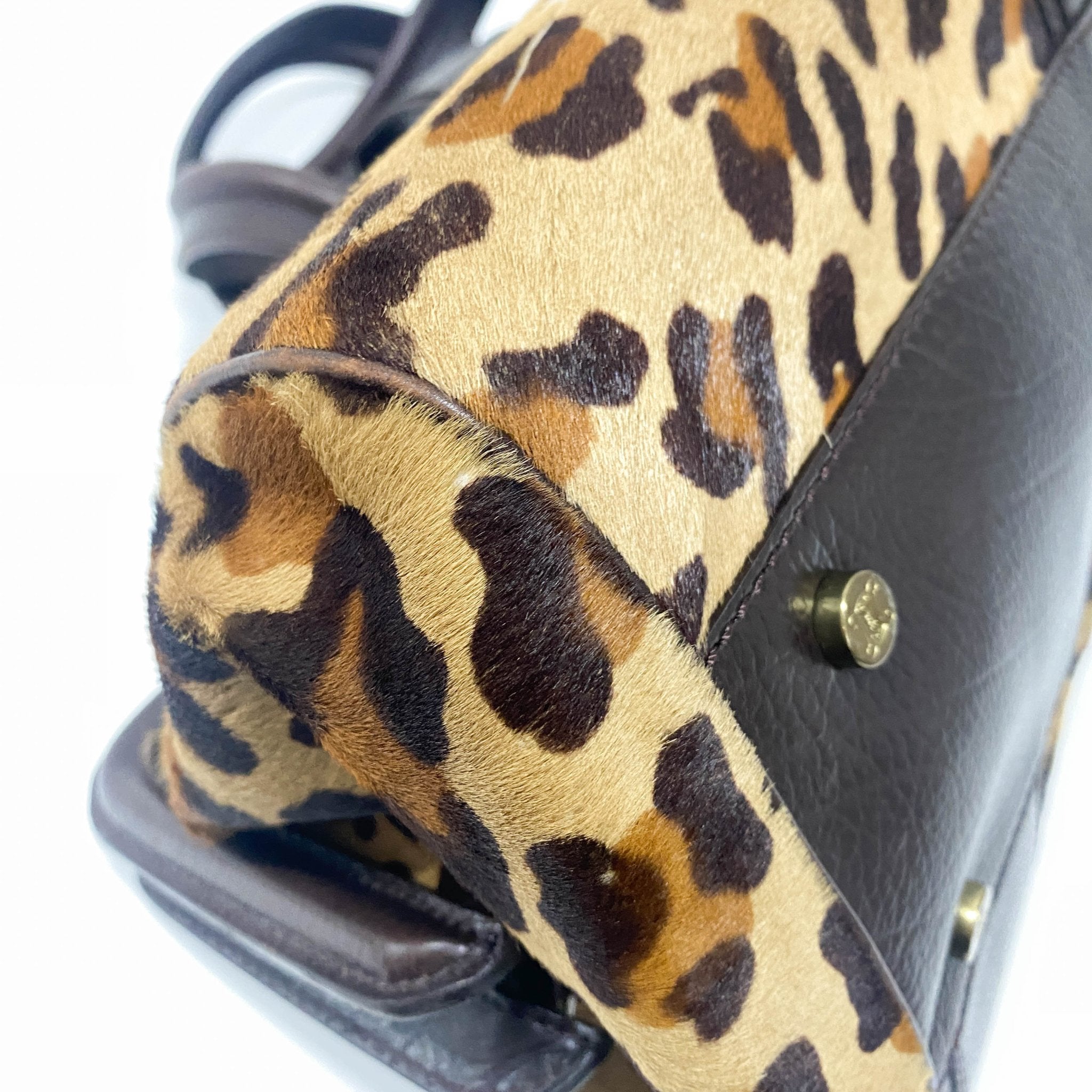 CELINE Leopard Print Ella Satchel Bag, in , Sold by HIVE PRELOVED - Handle Bags, ,