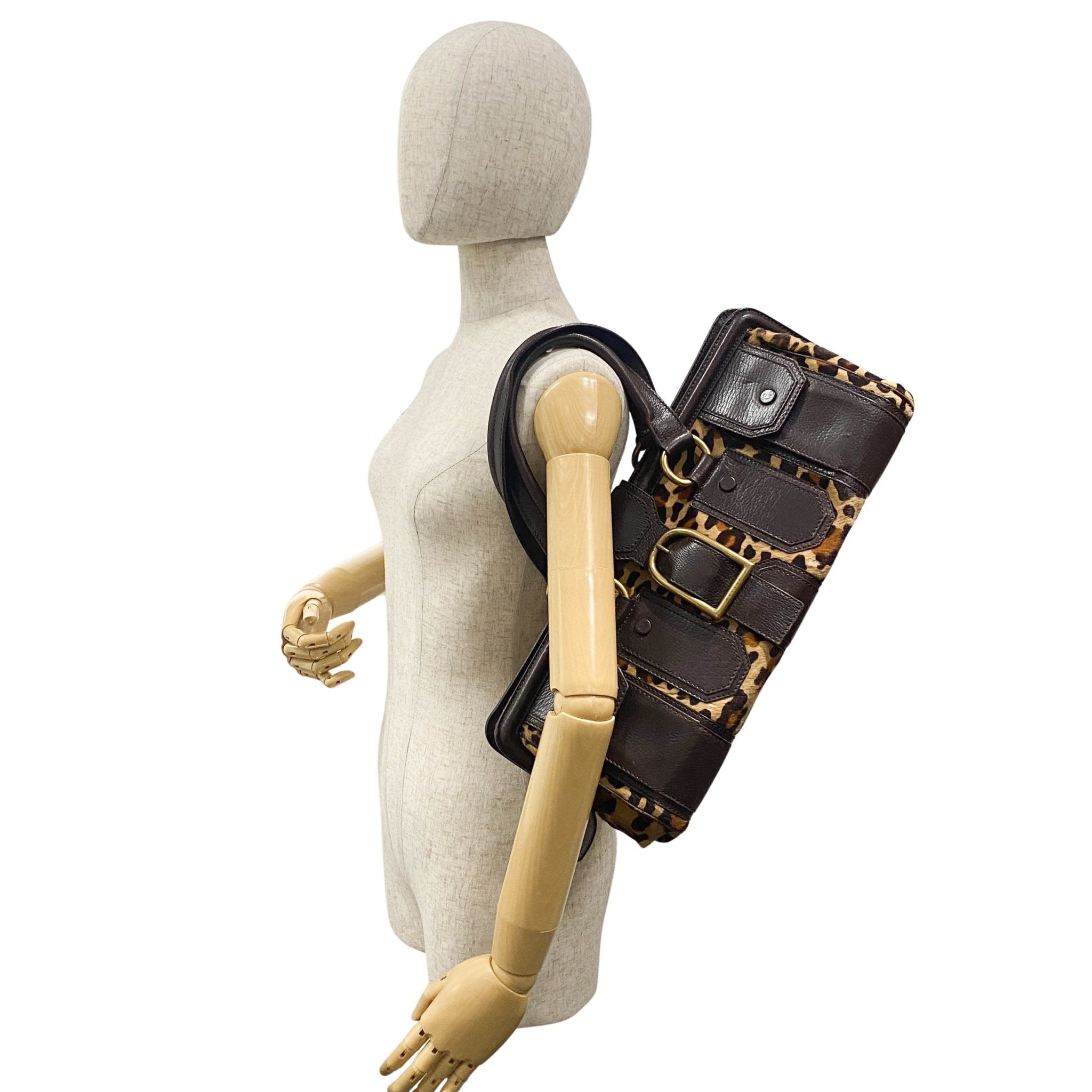 CELINE Leopard Print Ella Satchel Bag, in , Sold by HIVE PRELOVED - Handle Bags, ,