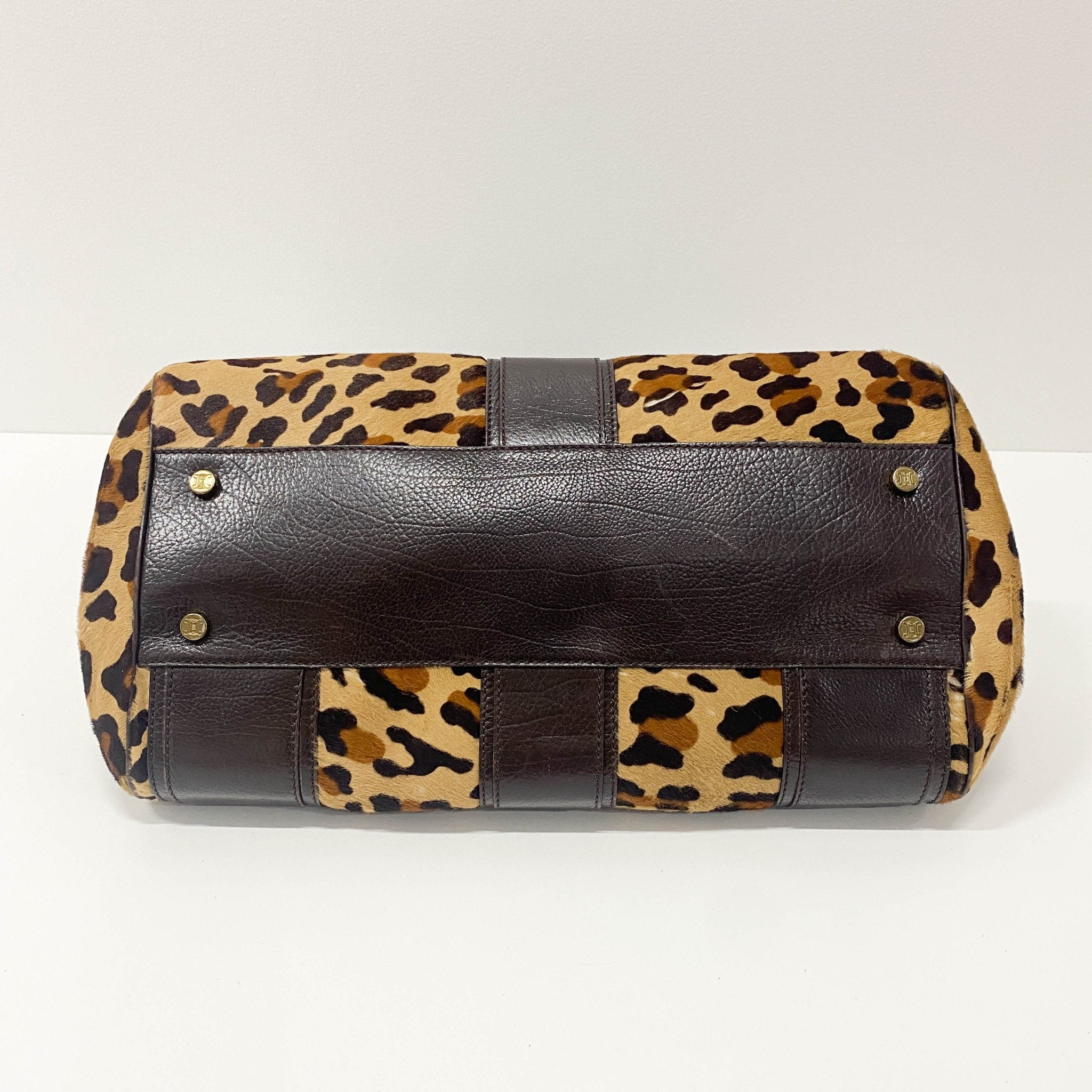 CELINE Leopard Print Ella Satchel Bag, in , Sold by HIVE PRELOVED - Handle Bags, ,