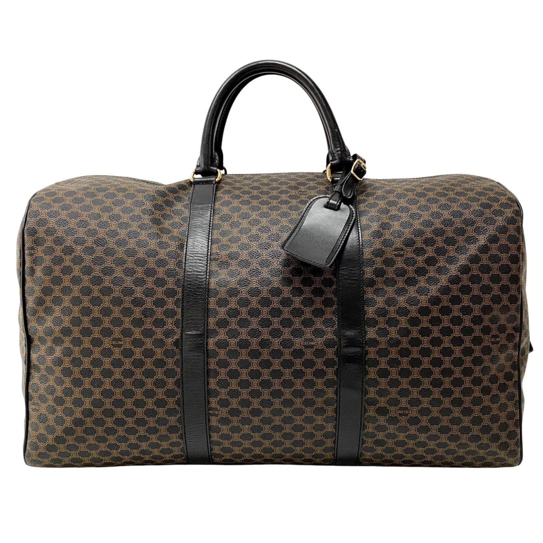 CELINE Macadam Black Canvas Boston Bag, in , Sold by HIVE PRELOVED - Travel bags, ,