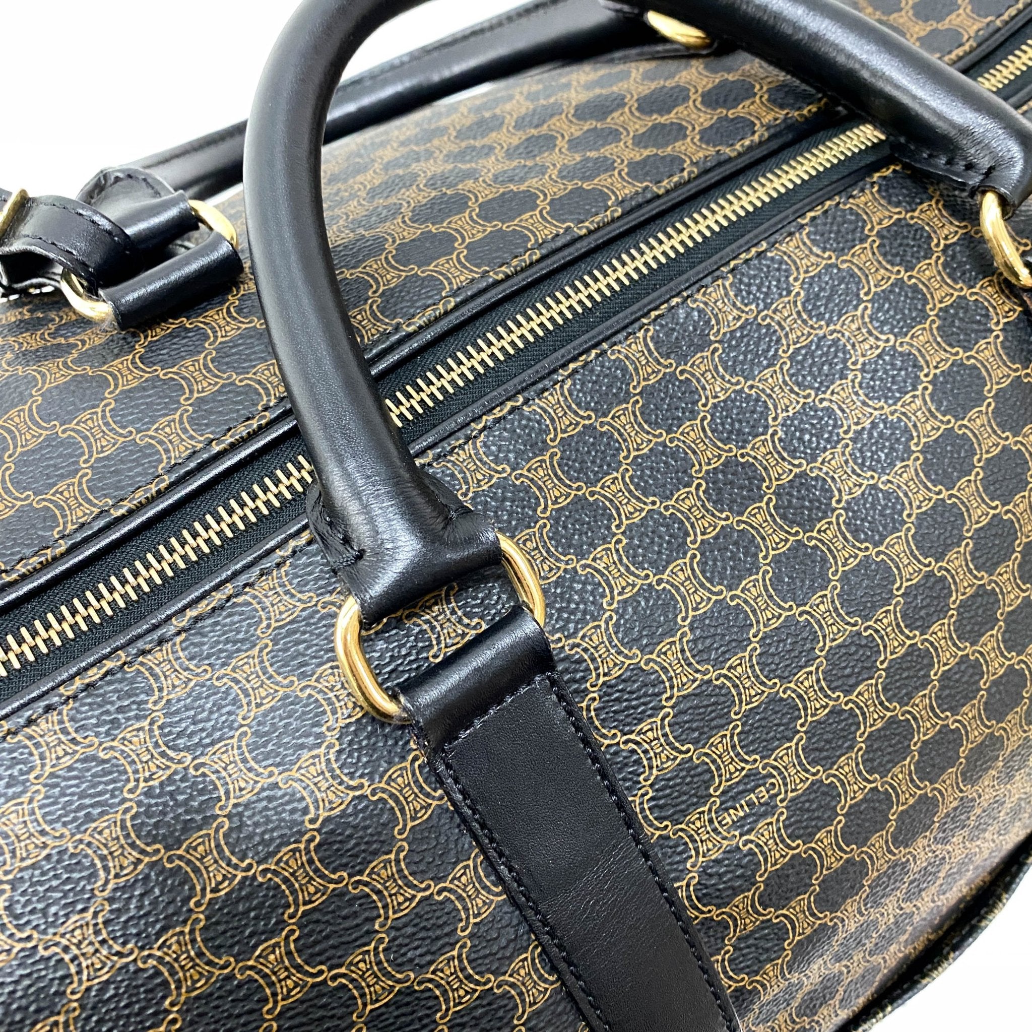 CELINE Macadam Black Canvas Boston Bag, in , Sold by HIVE PRELOVED - Travel bags, ,