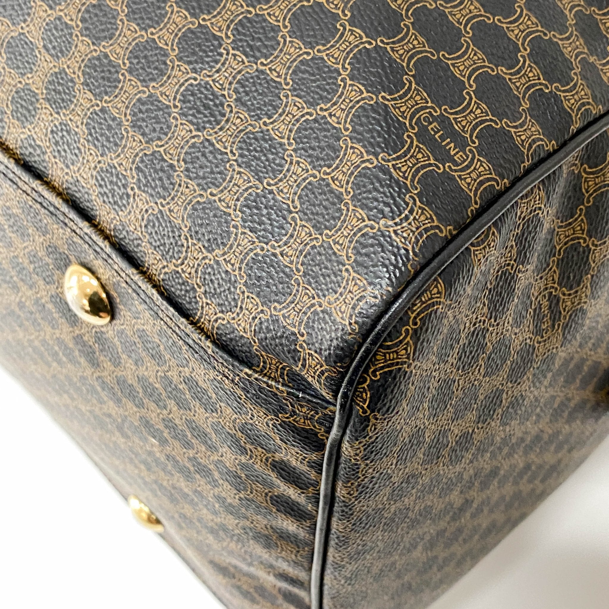 CELINE Macadam Black Canvas Boston Bag, in , Sold by HIVE PRELOVED - Travel bags, ,