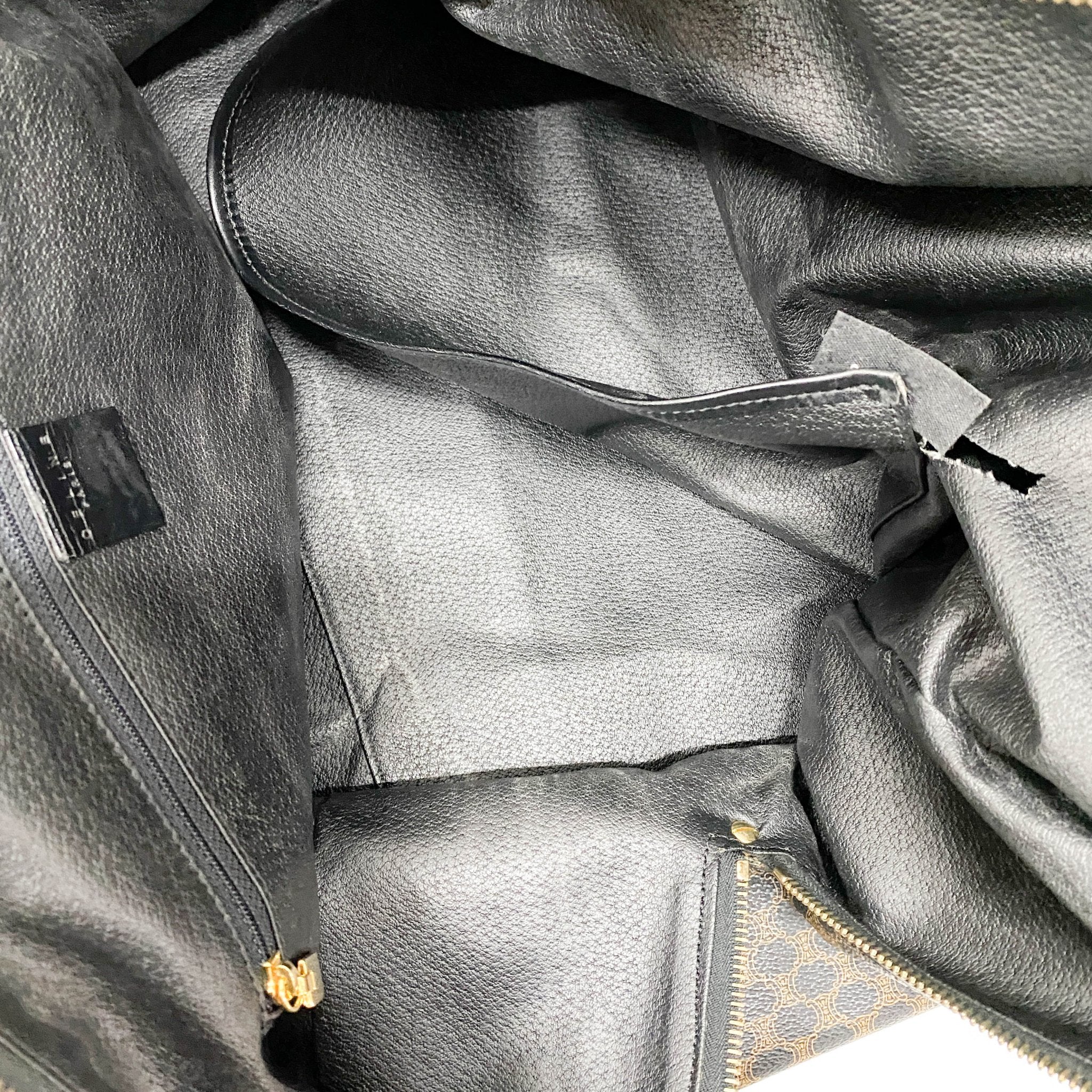 CELINE Macadam Black Canvas Boston Bag, in , Sold by HIVE PRELOVED - Travel bags, ,