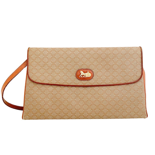 CELINE Macadam Canvas Crossbody Flap Bag, in , Sold by HIVE PRELOVED - Crossbody bags, ,