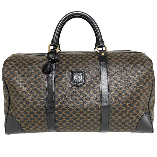 CELINE Macadam Triomphe Black Canvas Boston Travel Bag, in , Sold by HIVE PRELOVED - Handle Bags, Travel bags,