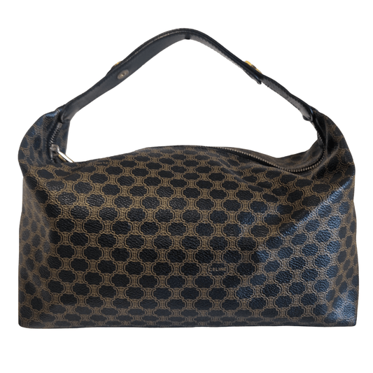 CELINE Macadam Triomphe Black Canvas Handle Bag, in , Sold by HIVE PRELOVED - Handle Bags, ,