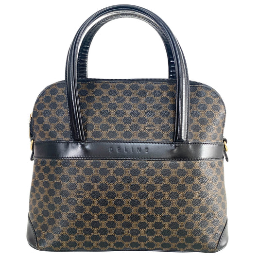 CELINE Macadam Triomphe Black Canvas Handle Bag, in , Sold by HIVE PRELOVED - Handle Bags, ,