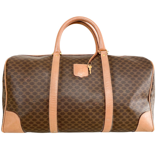 CELINE Macadam Triomphe Canvas Boston Travel Bag, in , Sold by HIVE PRELOVED - Travel bags, ,