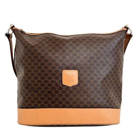CELINE Macadam Triomphe Canvas Bucket Shoulder Bag, in , Sold by HIVE PRELOVED - Shoulder Bags, ,
