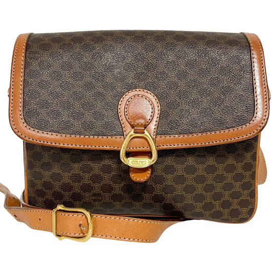CELINE Macadam Triomphe Canvas Crossbody Bag, in , Sold by HIVE PRELOVED - Crossbody bags, ,