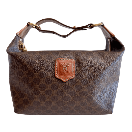 CELINE Macadam Triomphe Canvas Mini Pochette Pouch Bag, in , Sold by HIVE PRELOVED - Handle Bags, ,