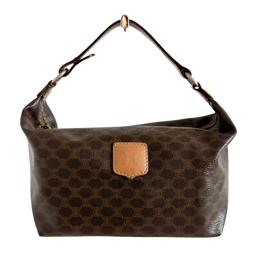 CELINE Macadam Triomphe Canvas Pouch Handle Bag, in , Sold by HIVE PRELOVED - Handle Bags, ,