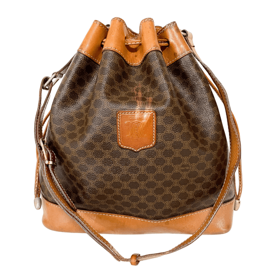 CELINE Macadam Triomphe Canvas Shoulder Bucket Bag, in , Sold by HIVE PRELOVED - Bucket bags, ,
