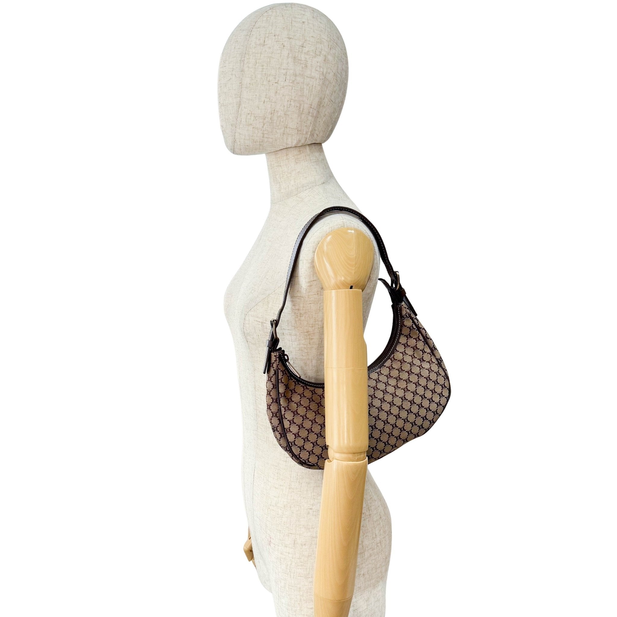 CELINE Macadam Triomphe Hobo Shoulder Bag, in , Sold by HIVE PRELOVED - Mini bags, Shoulder Bags,