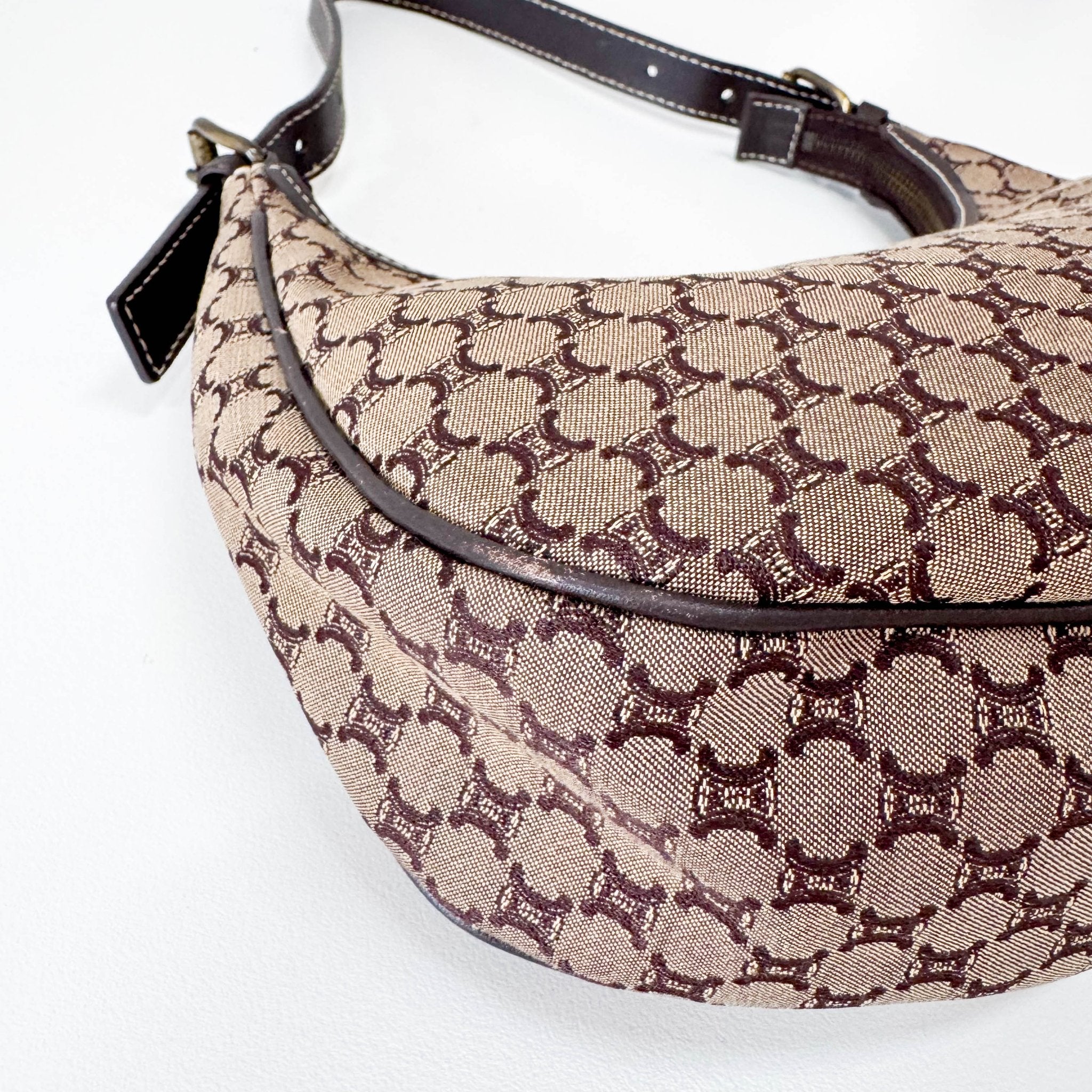 CELINE Macadam Triomphe Hobo Shoulder Bag, in , Sold by HIVE PRELOVED - Mini bags, Shoulder Bags,