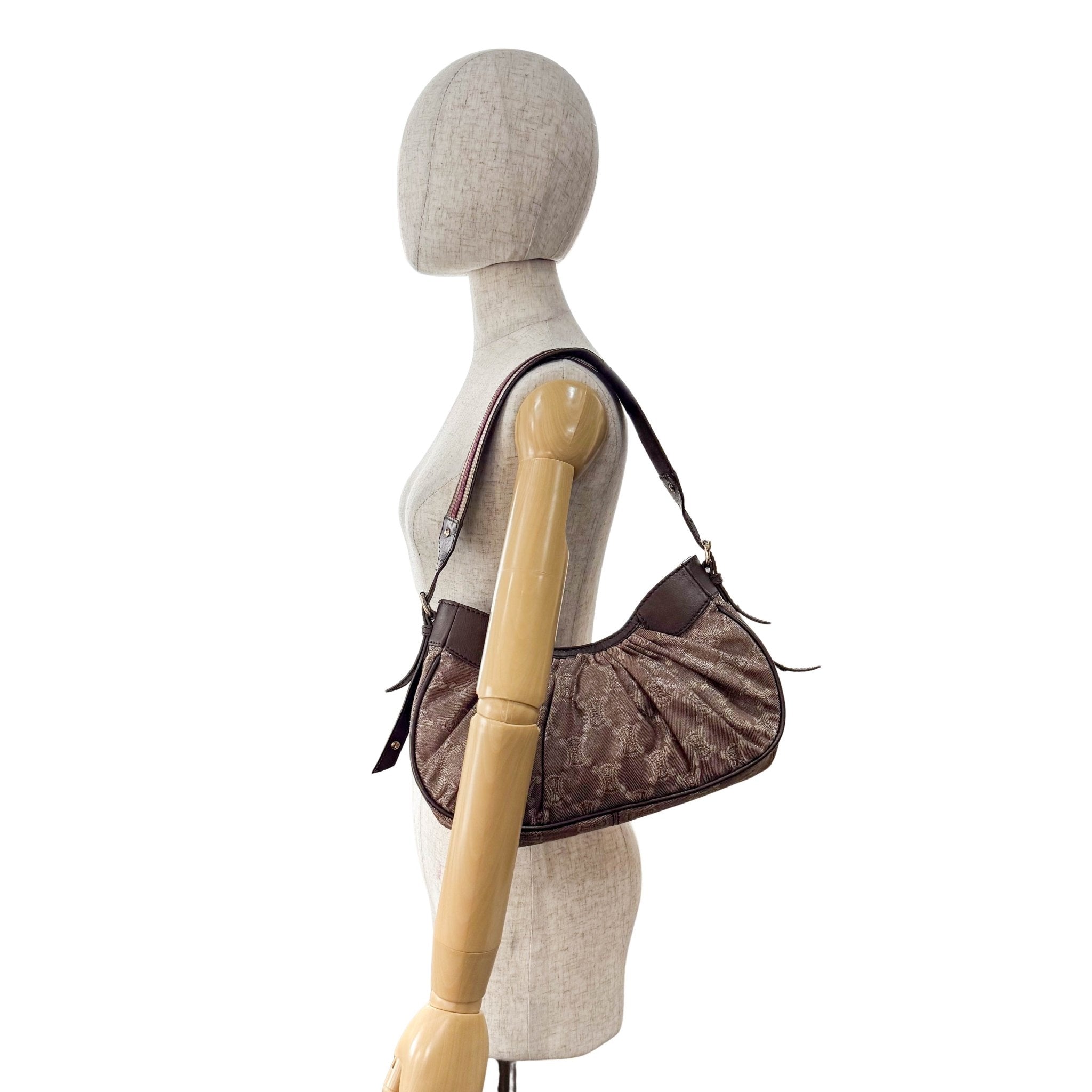 CELINE Macadam Triomphe Hobo Shoulder Bag, in , Sold by HIVE PRELOVED - Shoulder Bags, ,