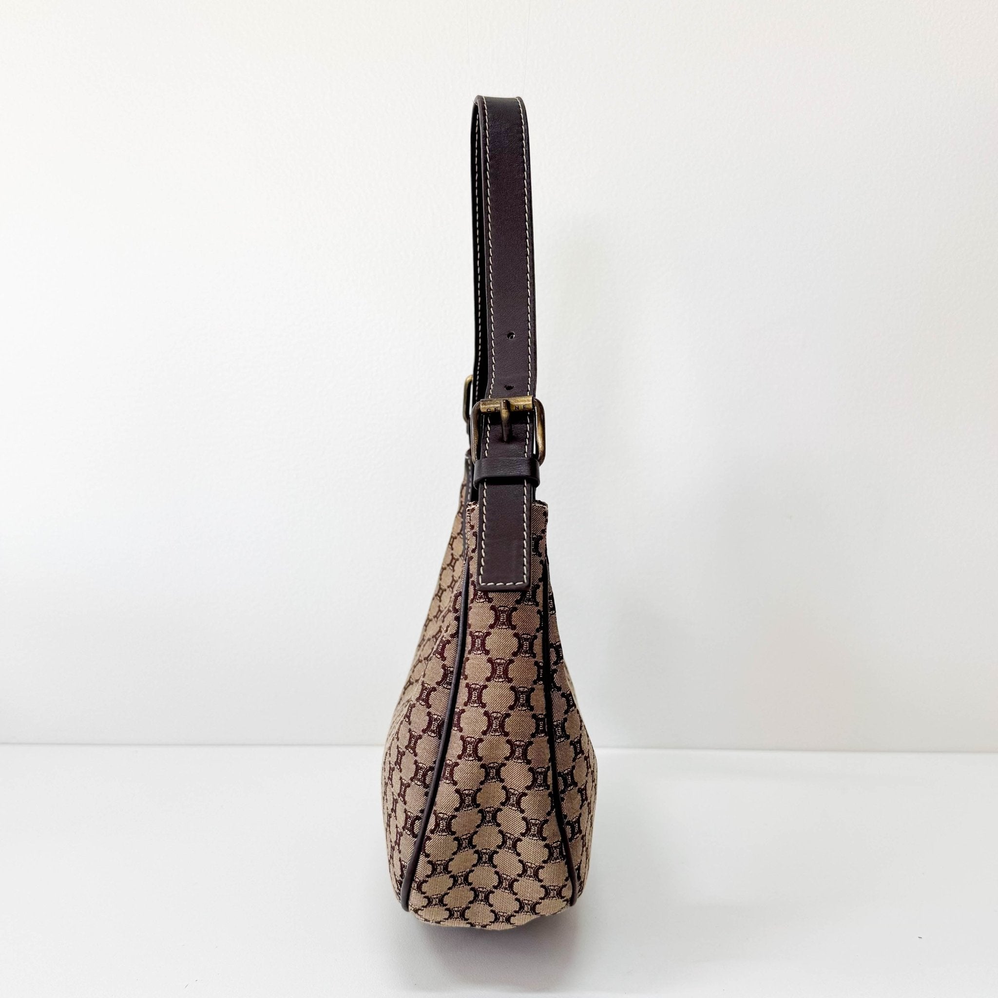 CELINE Macadam Triomphe Hobo Shoulder Bag, in , Sold by HIVE PRELOVED - Mini bags, Shoulder Bags,