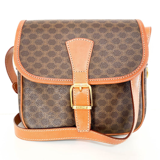 CELINE Macadam Triomphe Shoulder Bag, in , Sold by HIVE PRELOVED - Crossbody bags, ,